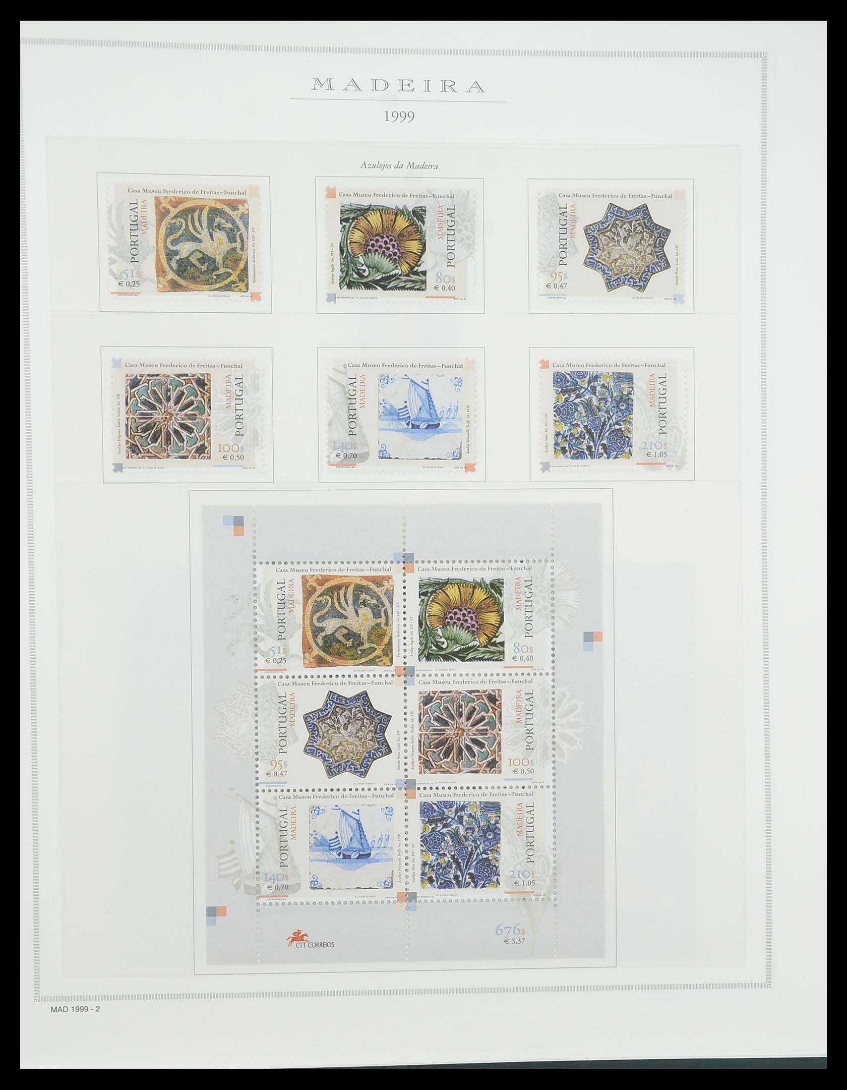 33841 113 - Postzegelverzameling 33841 Azoren en Madeira 1980-2010.