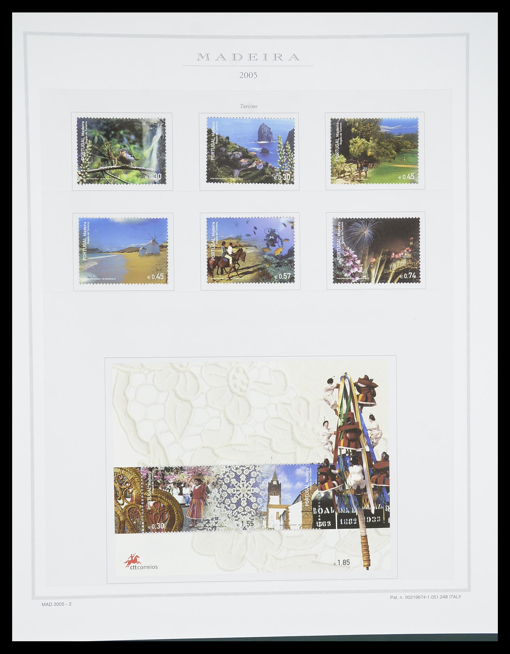 33841 125 - Postzegelverzameling 33841 Azoren en Madeira 1980-2010.