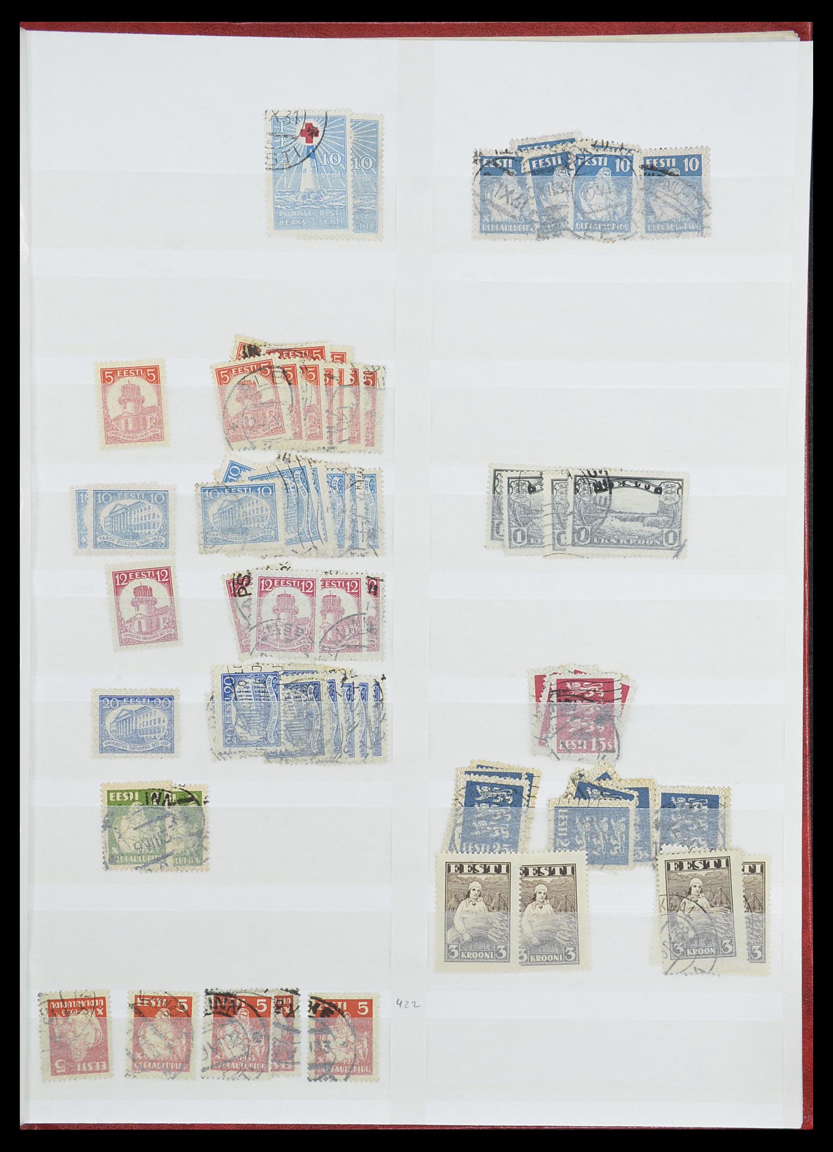33843 007 - Postzegelverzameling 33843 Estland en Letland 1918-1940.