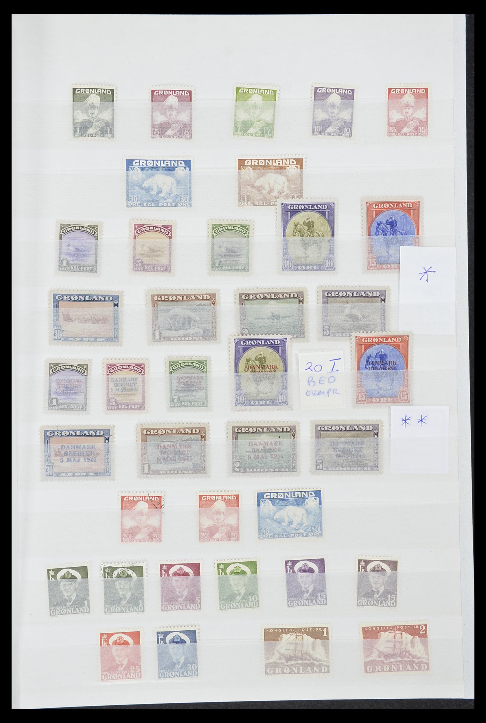 33845 001 - Postzegelverzameling 33845 Groenland 1938-2014!