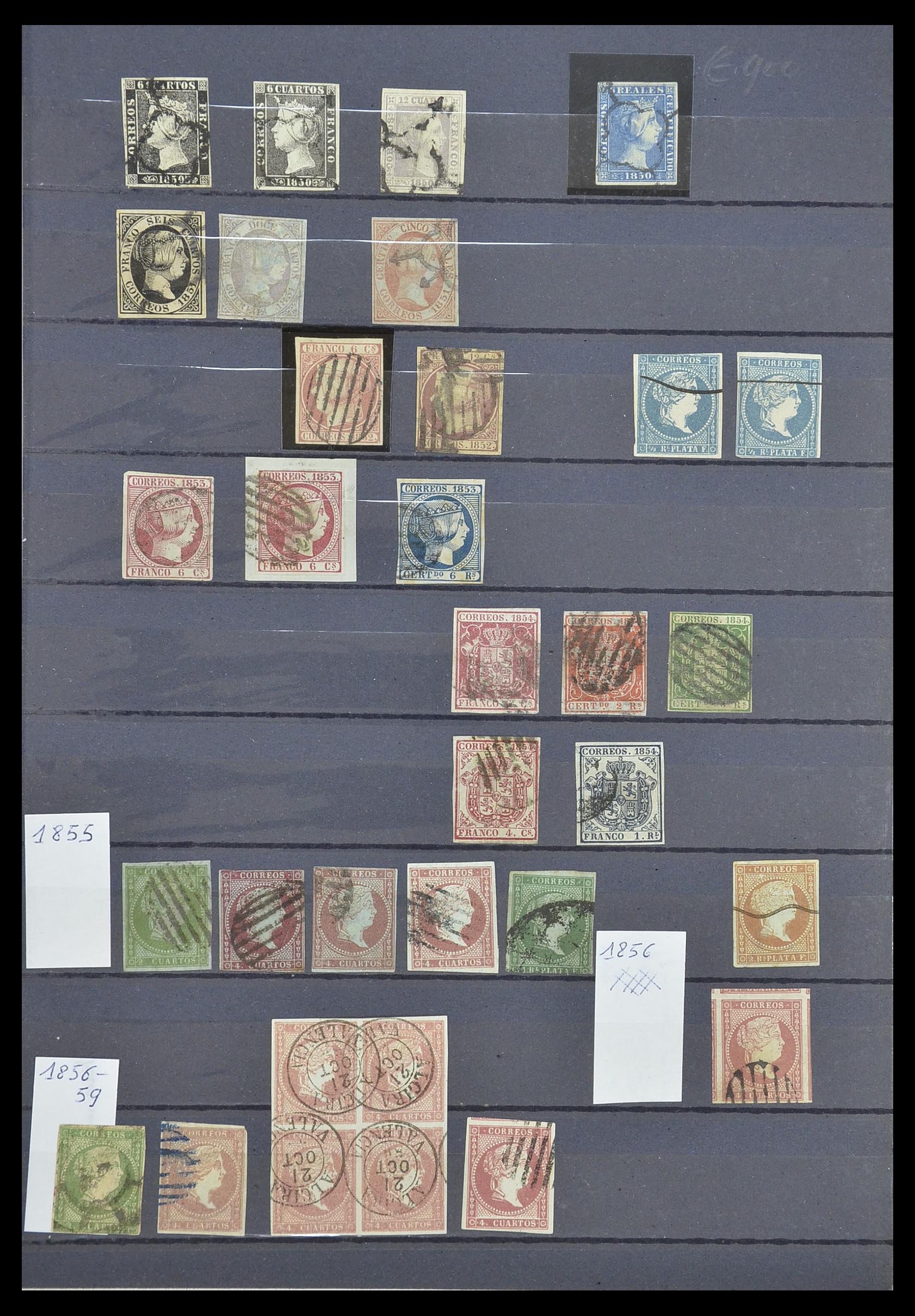 33846 001 - Postzegelverzameling 33846 Spanje 1850-2010.