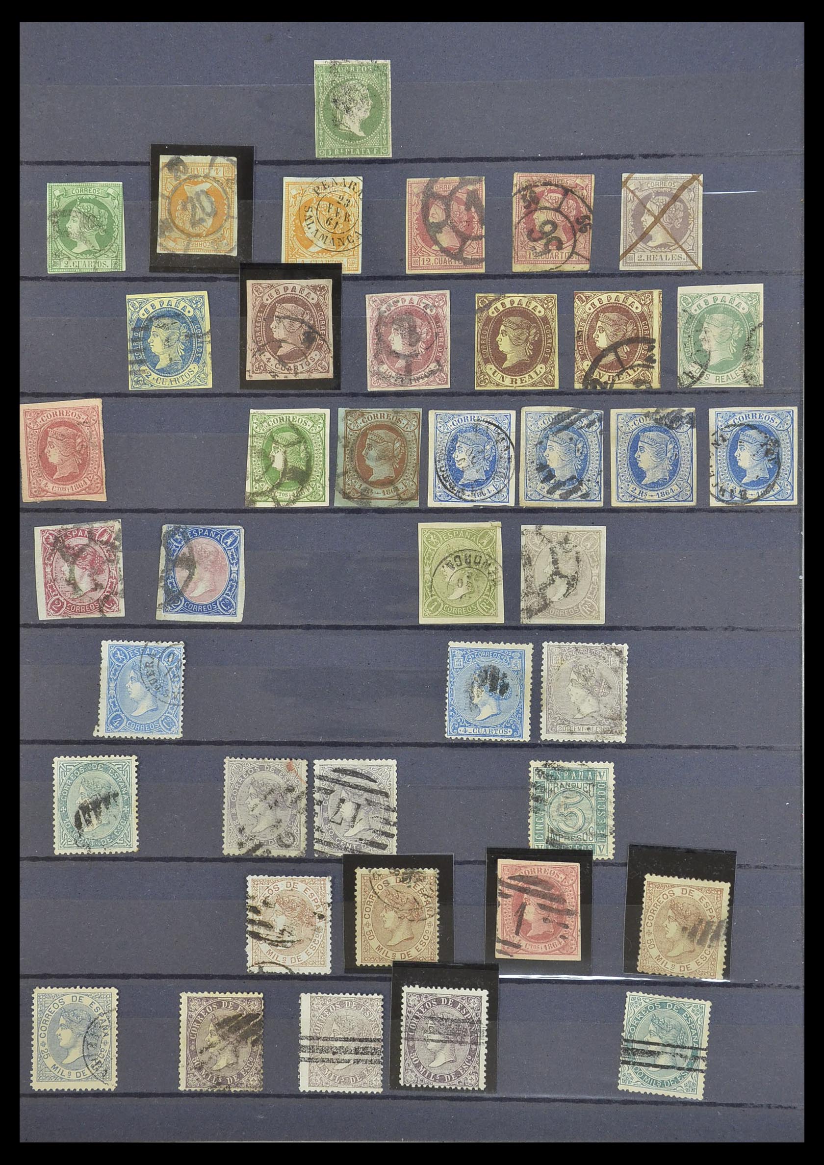 33846 002 - Postzegelverzameling 33846 Spanje 1850-2010.
