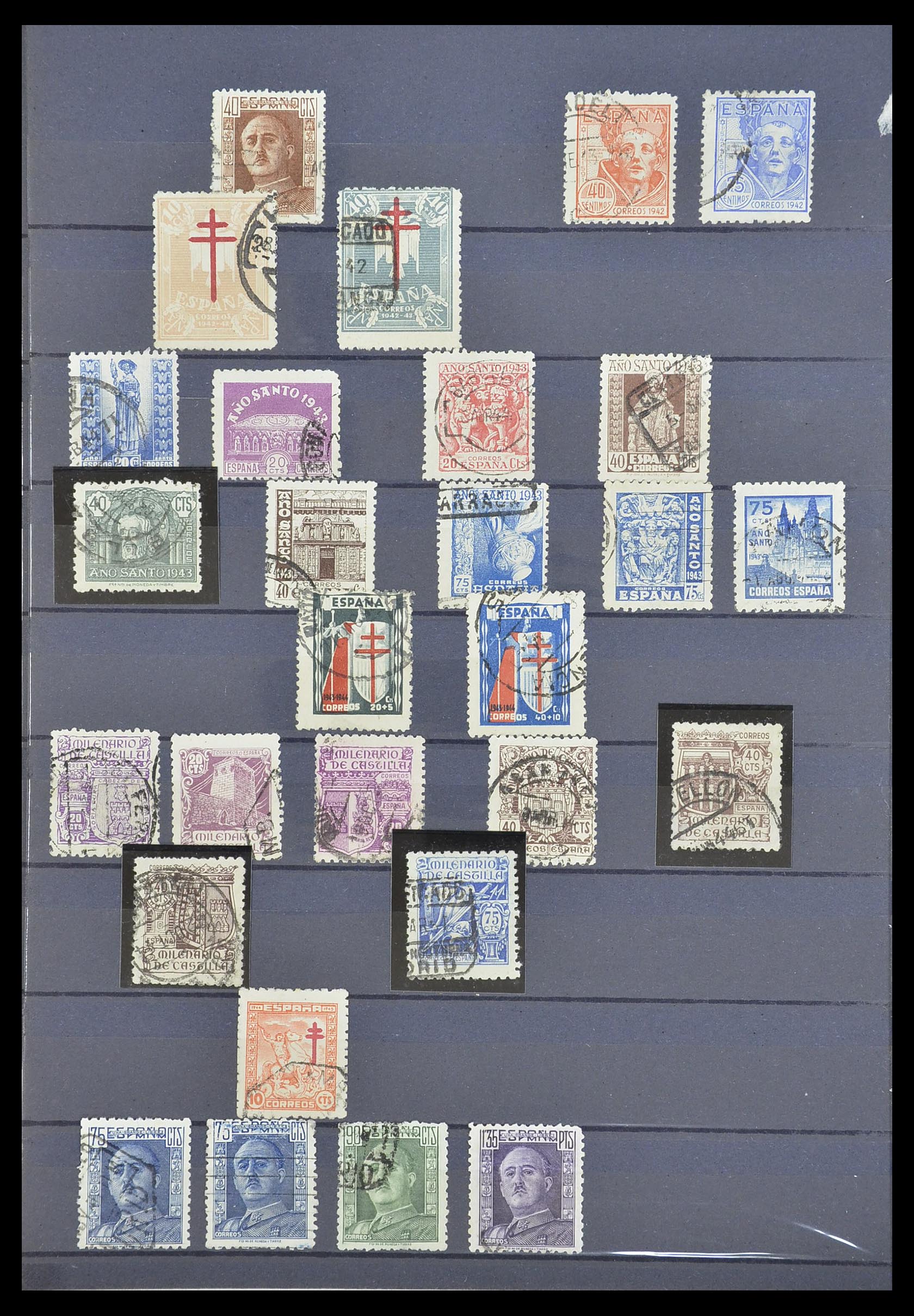33846 016 - Postzegelverzameling 33846 Spanje 1850-2010.