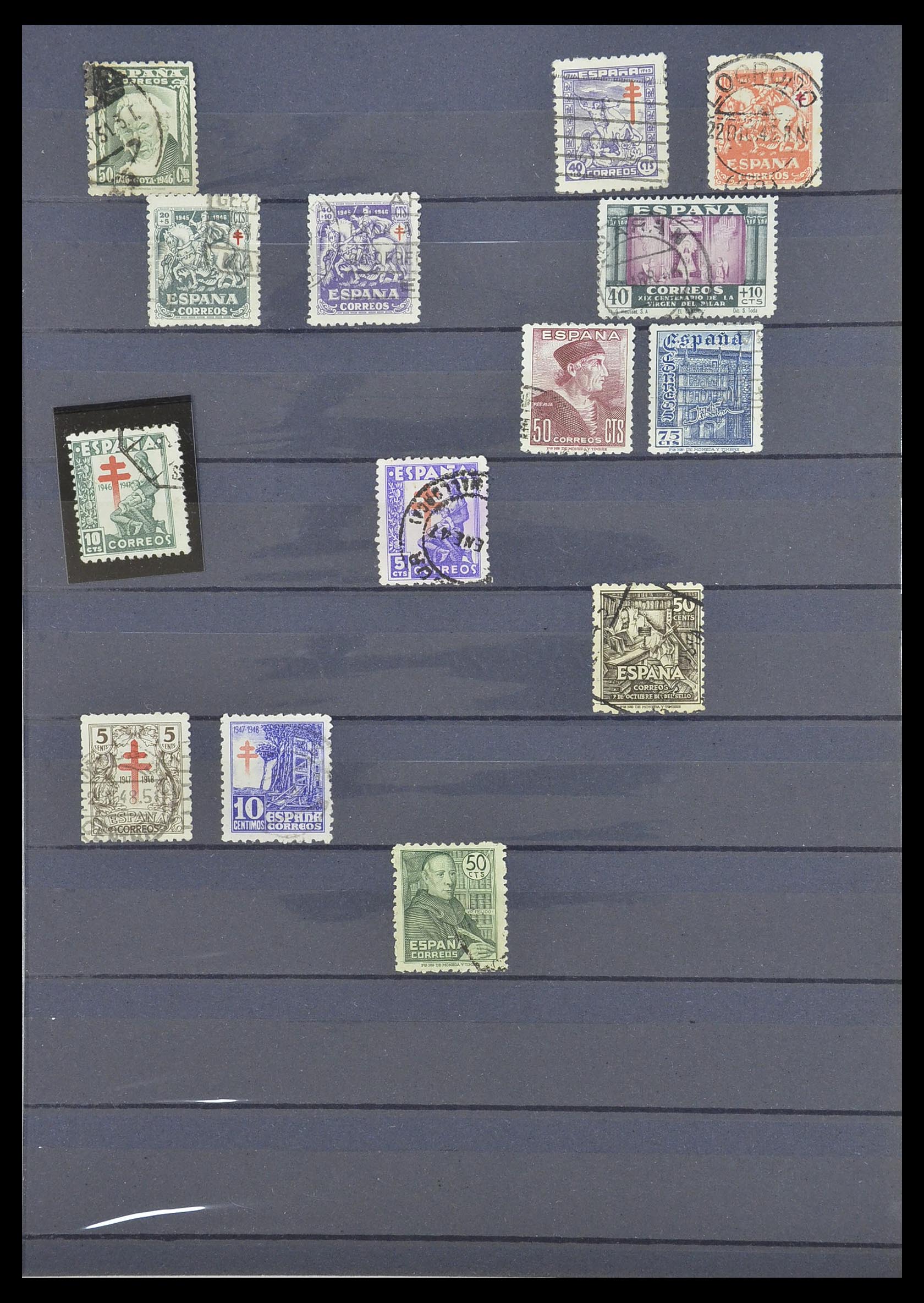 33846 017 - Postzegelverzameling 33846 Spanje 1850-2010.