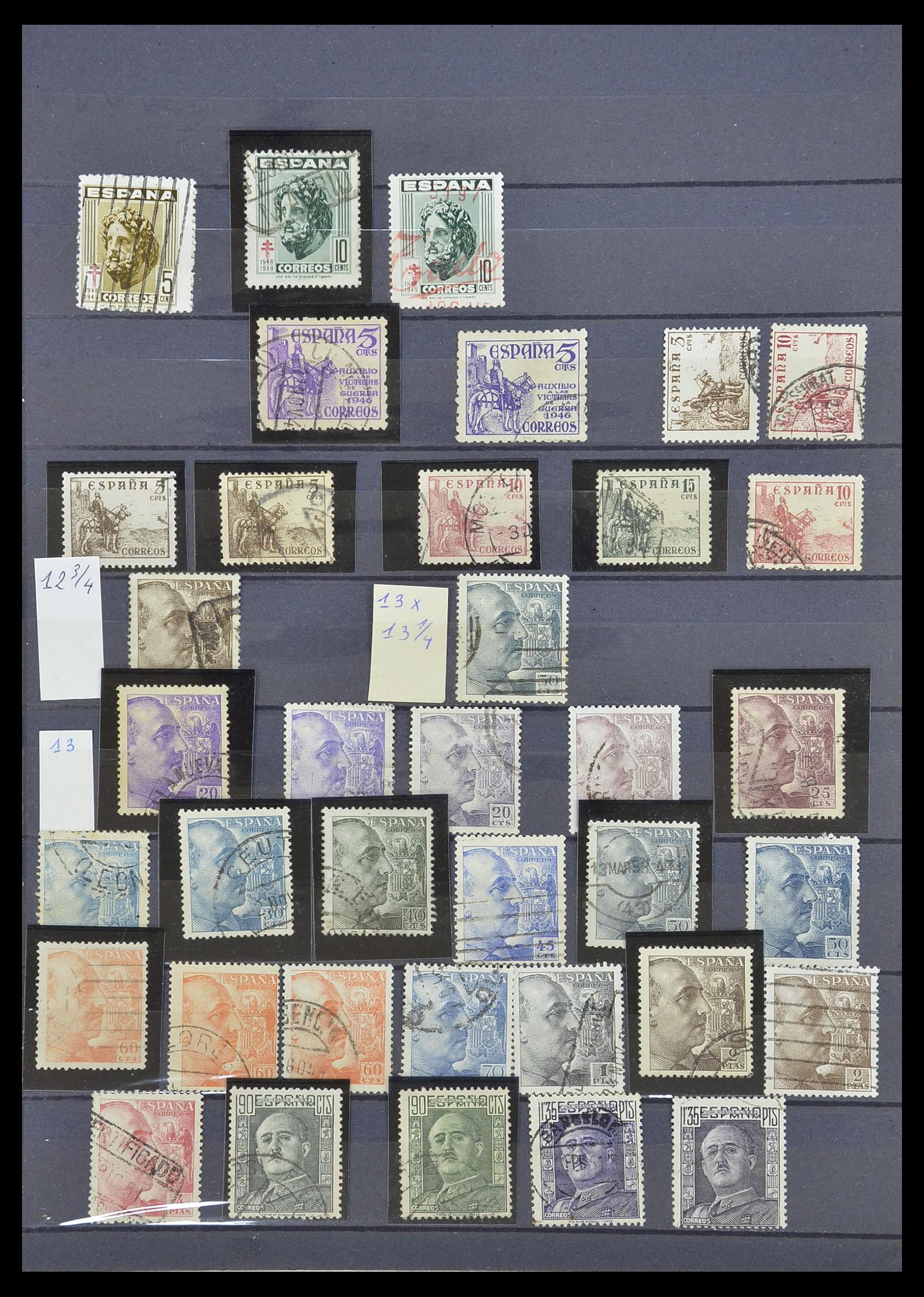 33846 019 - Postzegelverzameling 33846 Spanje 1850-2010.
