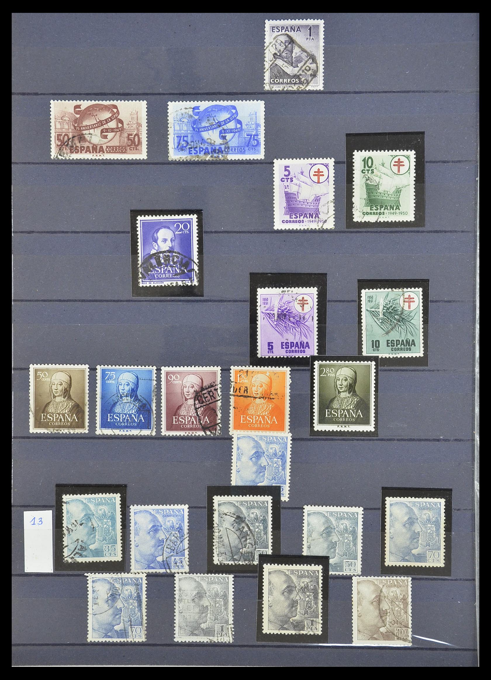 33846 020 - Postzegelverzameling 33846 Spanje 1850-2010.
