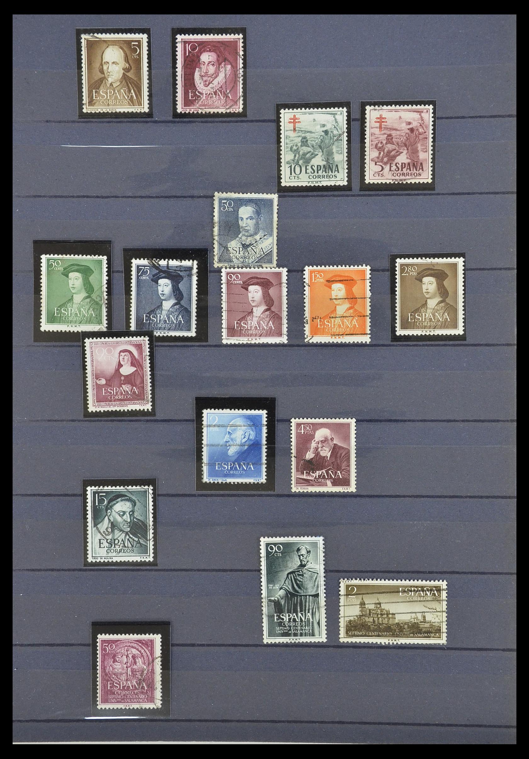 33846 021 - Postzegelverzameling 33846 Spanje 1850-2010.