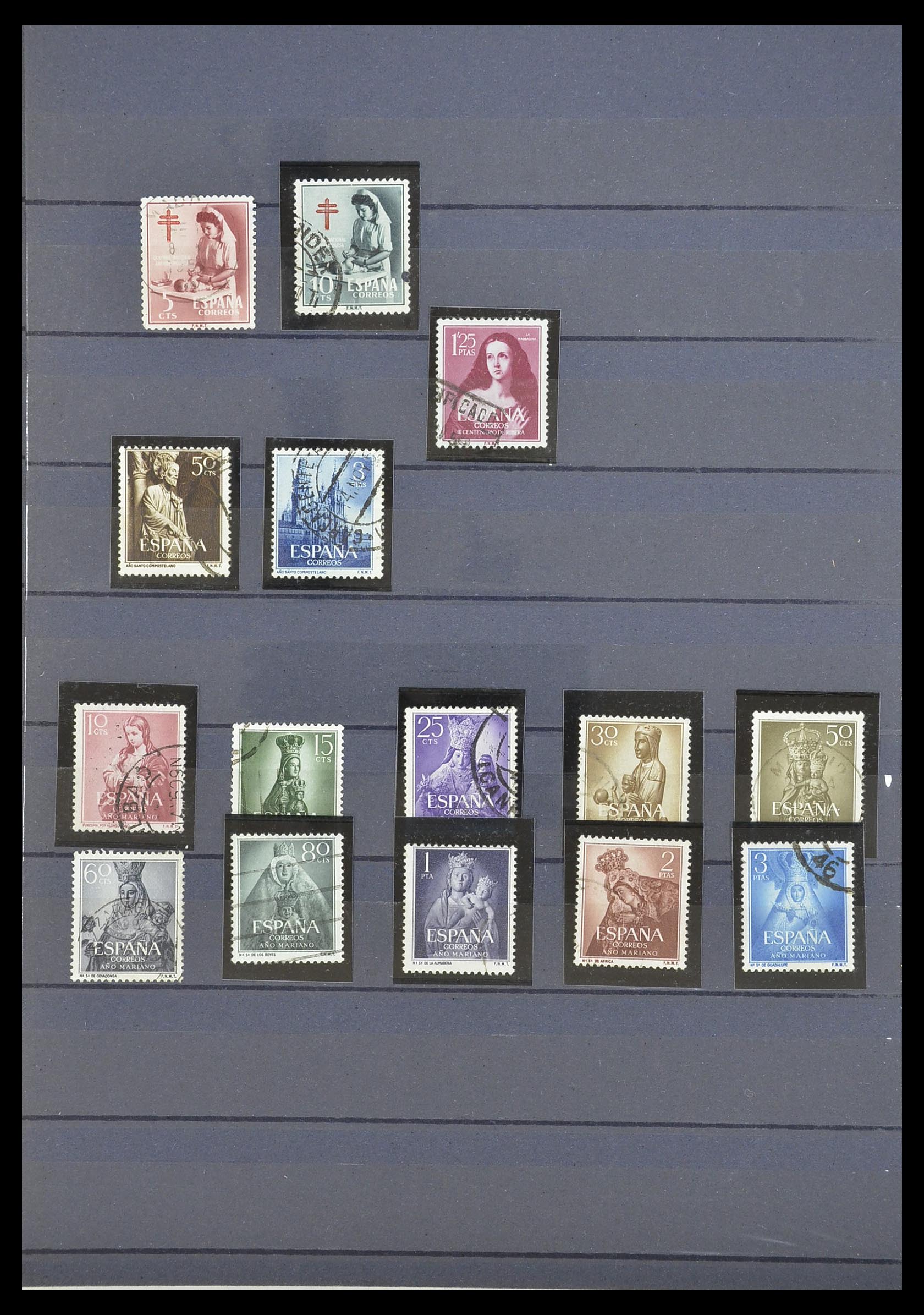 33846 022 - Postzegelverzameling 33846 Spanje 1850-2010.