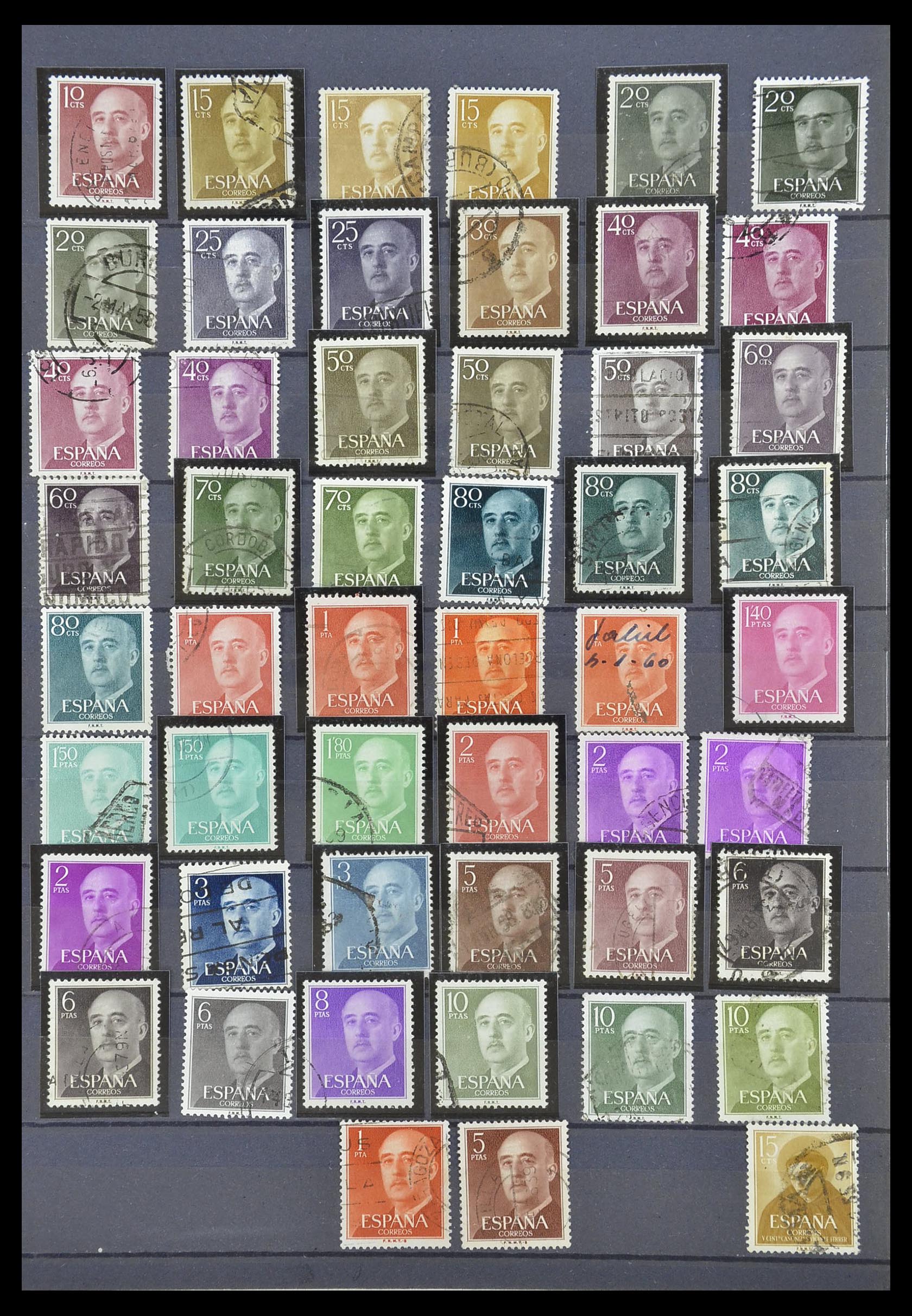 33846 023 - Postzegelverzameling 33846 Spanje 1850-2010.