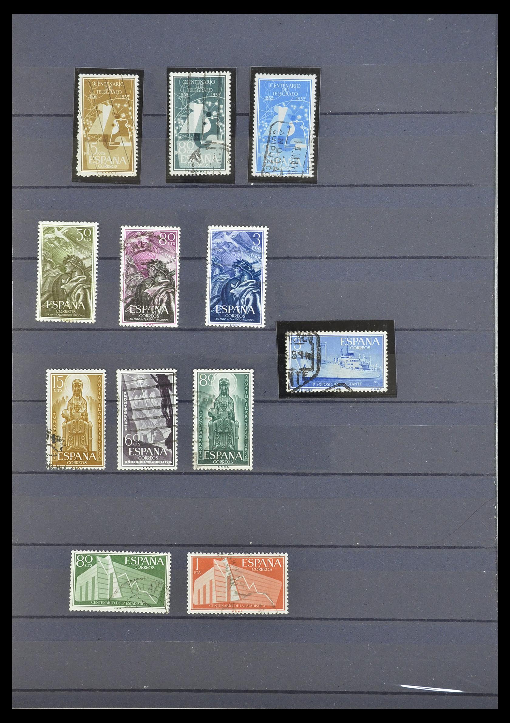 33846 024 - Postzegelverzameling 33846 Spanje 1850-2010.