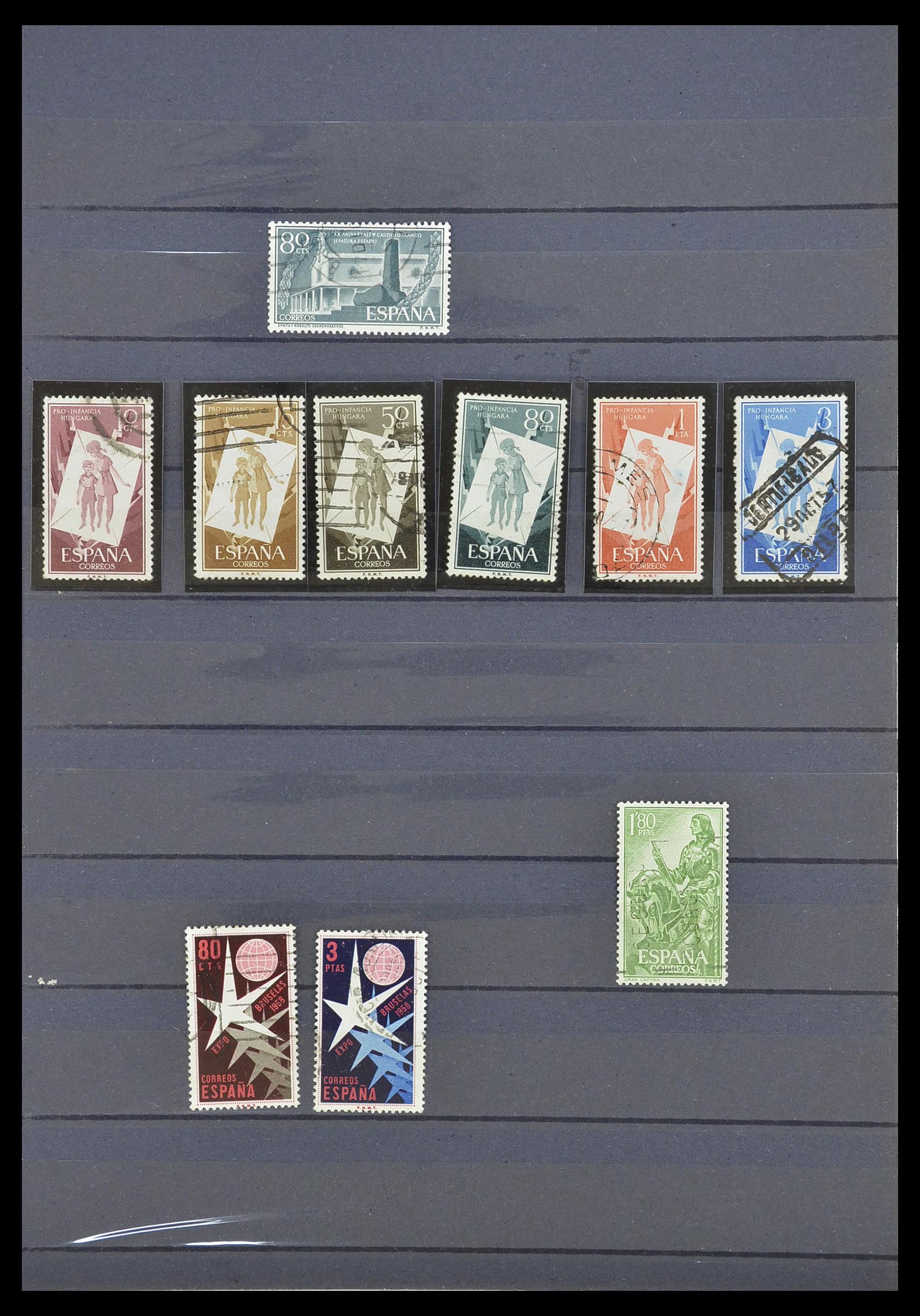 33846 025 - Postzegelverzameling 33846 Spanje 1850-2010.
