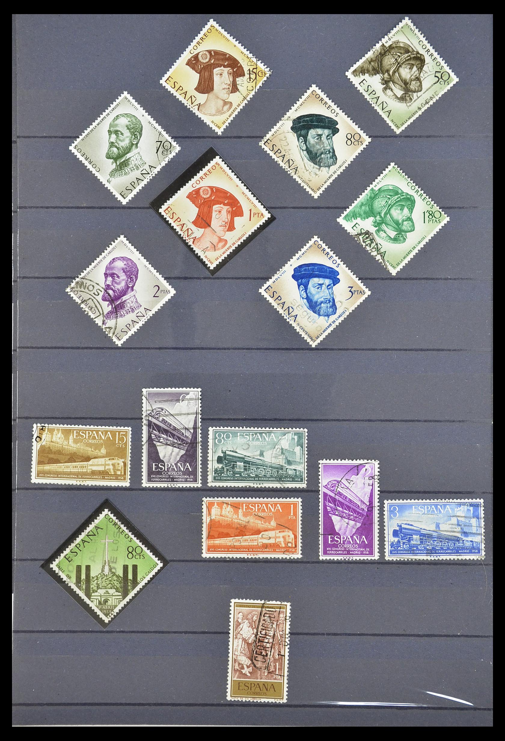 33846 026 - Postzegelverzameling 33846 Spanje 1850-2010.