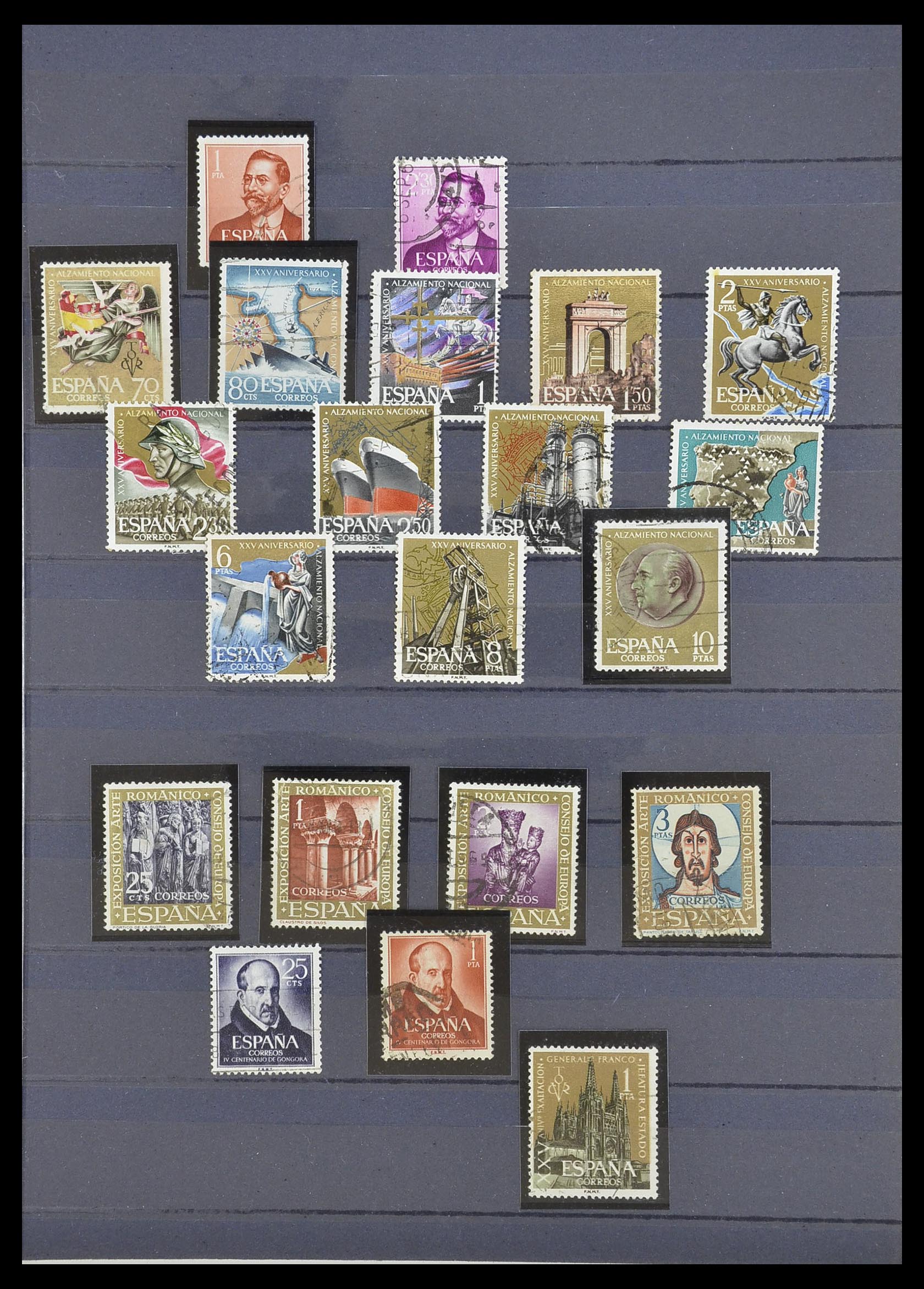 33846 029 - Postzegelverzameling 33846 Spanje 1850-2010.
