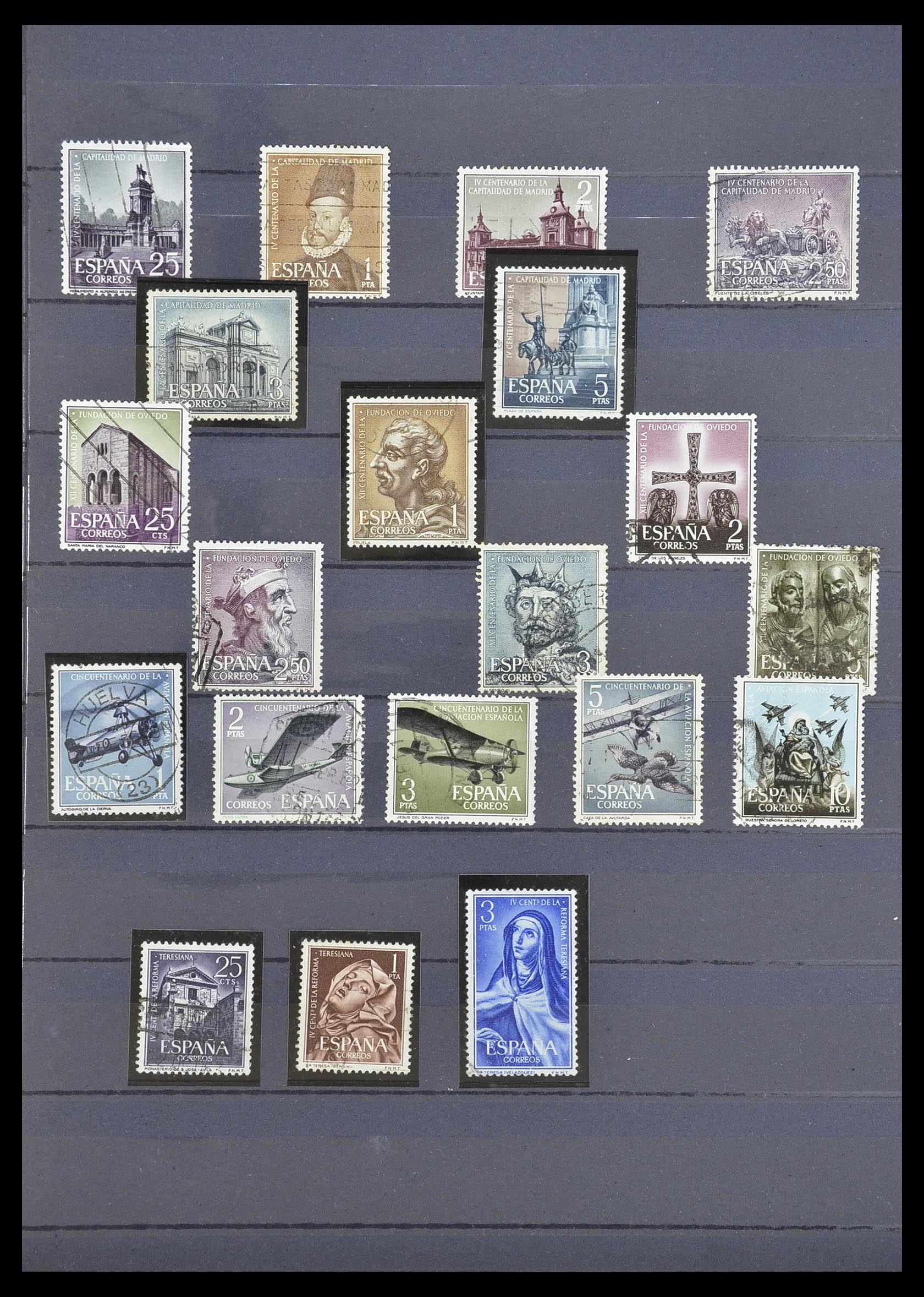 33846 030 - Postzegelverzameling 33846 Spanje 1850-2010.