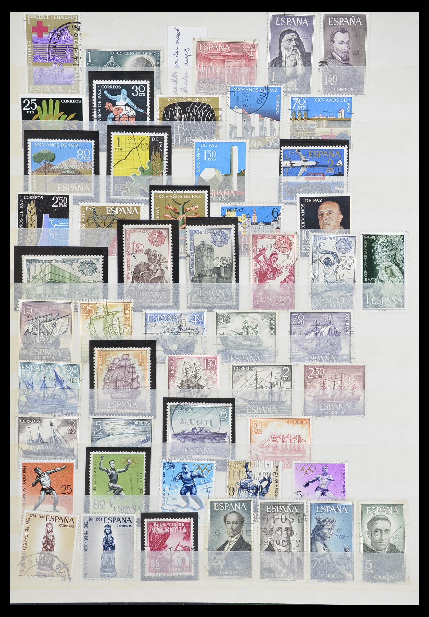 33846 032 - Postzegelverzameling 33846 Spanje 1850-2010.