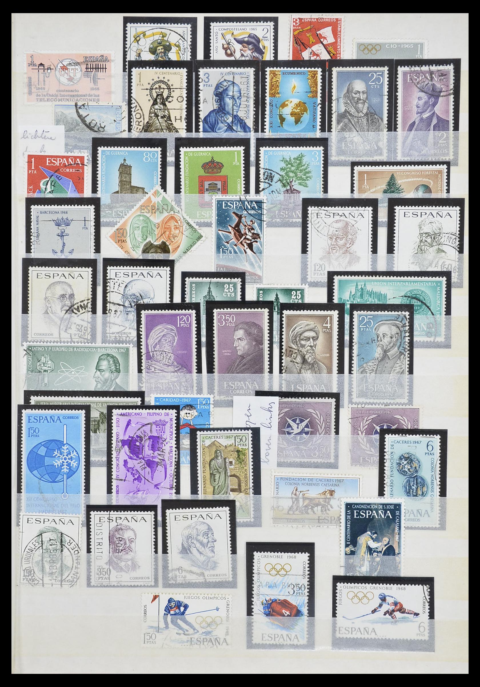 33846 033 - Postzegelverzameling 33846 Spanje 1850-2010.