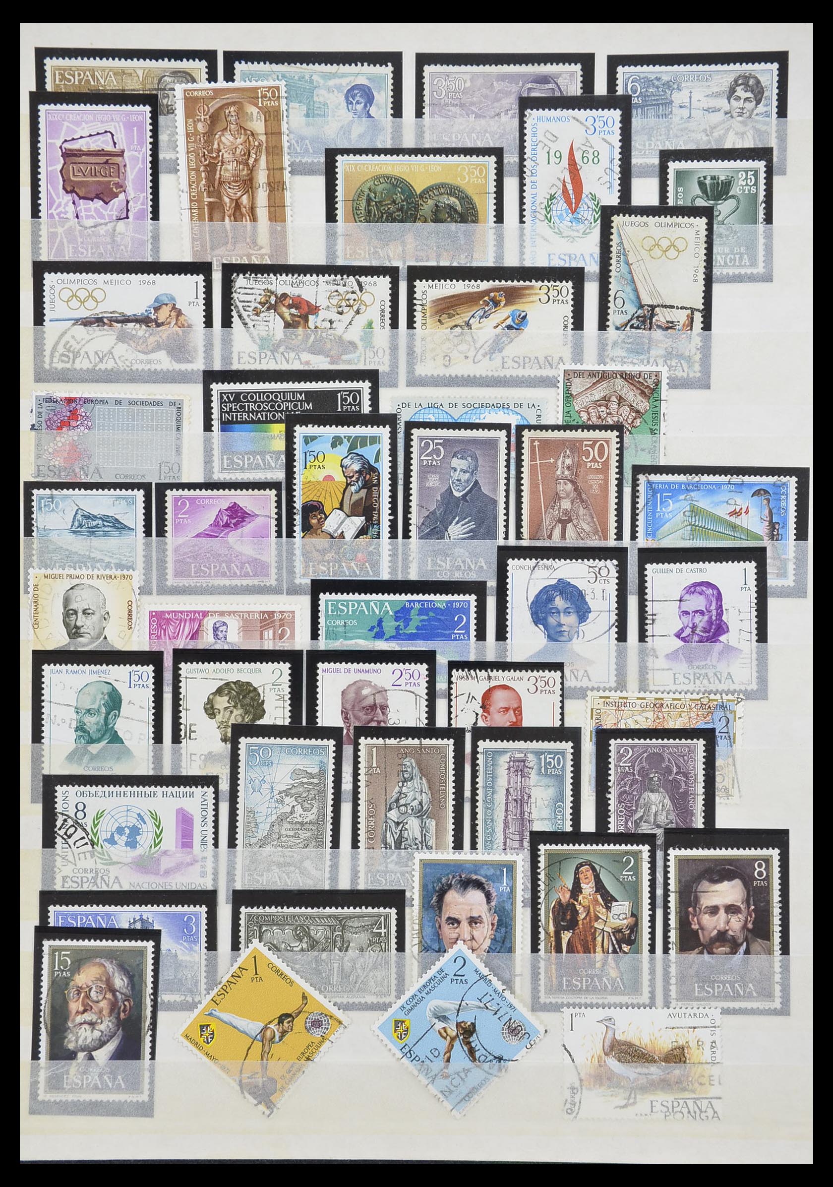33846 034 - Postzegelverzameling 33846 Spanje 1850-2010.