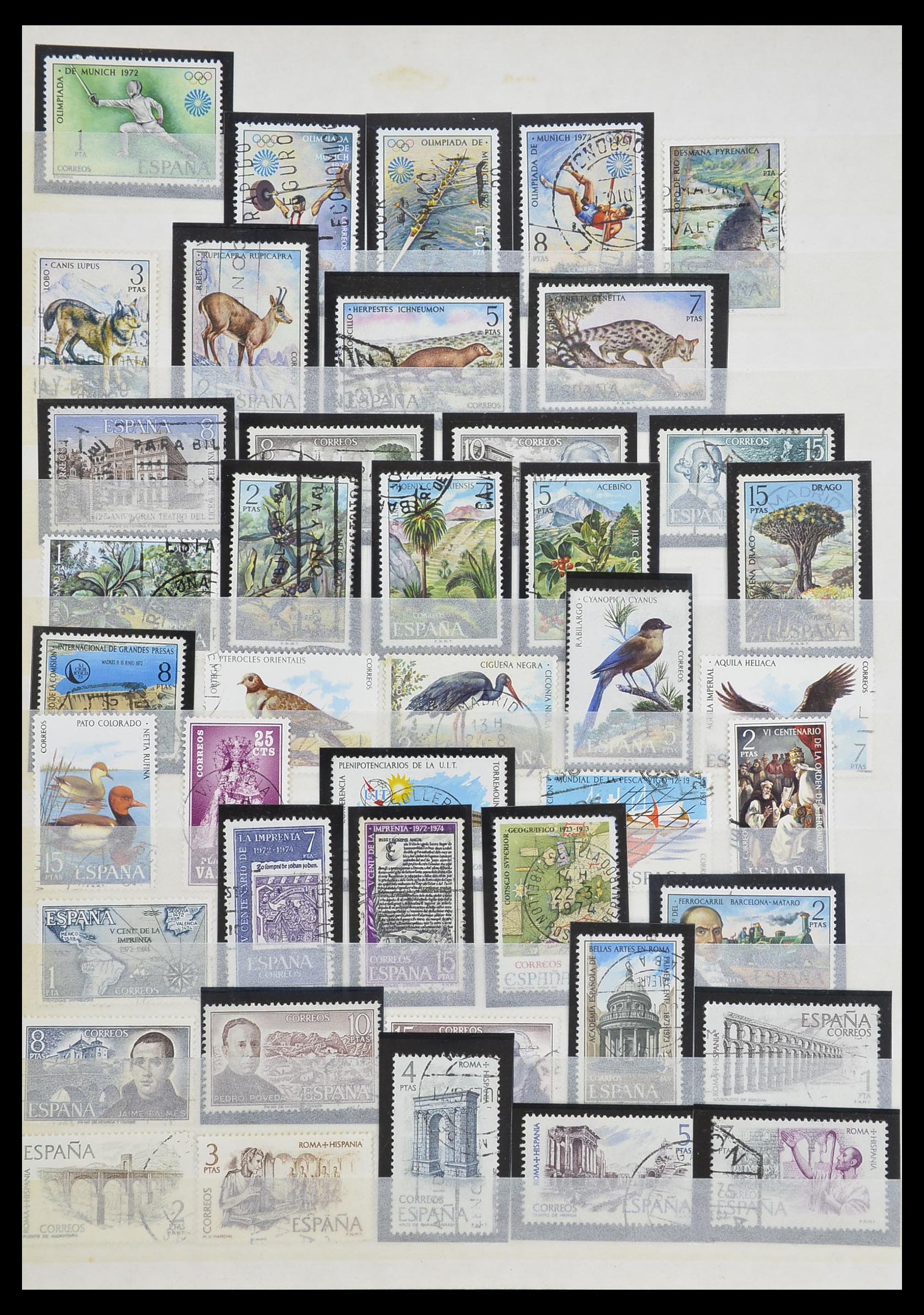 33846 036 - Postzegelverzameling 33846 Spanje 1850-2010.