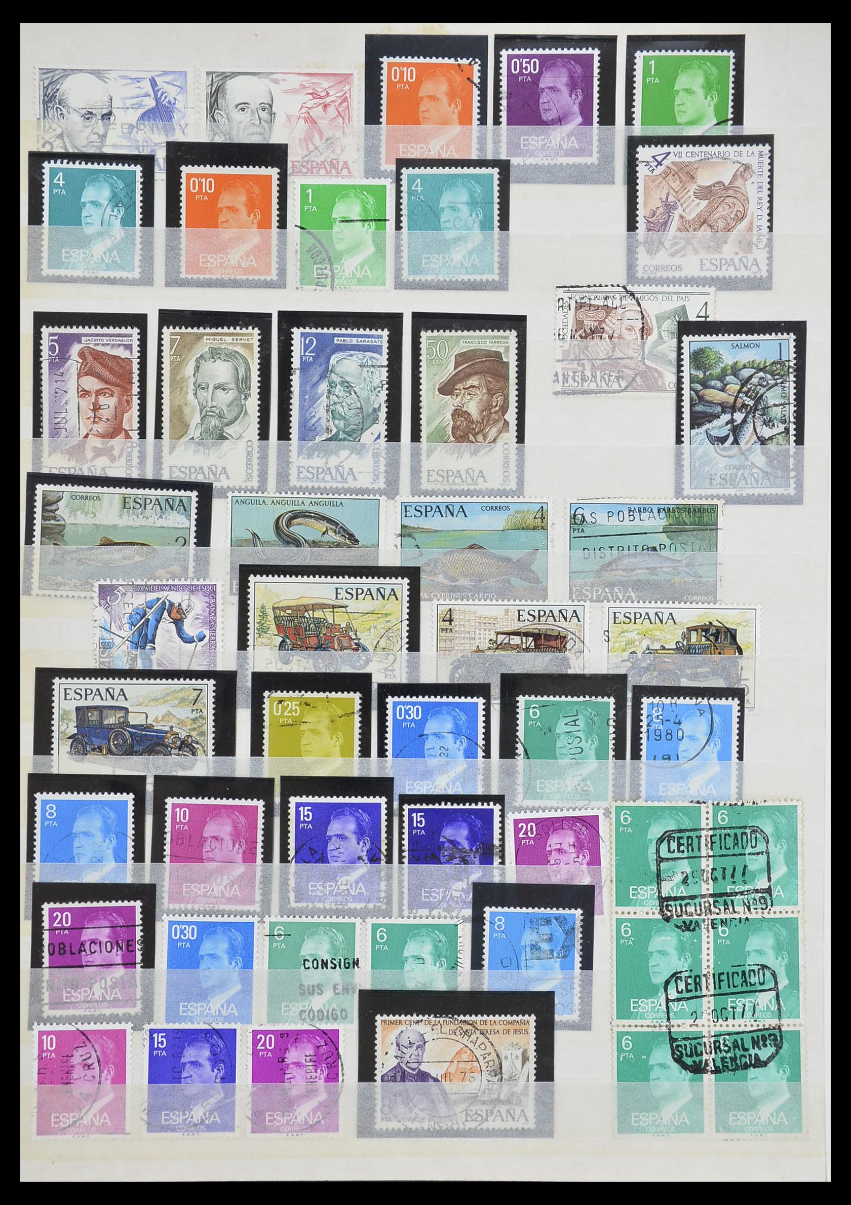 33846 040 - Postzegelverzameling 33846 Spanje 1850-2010.