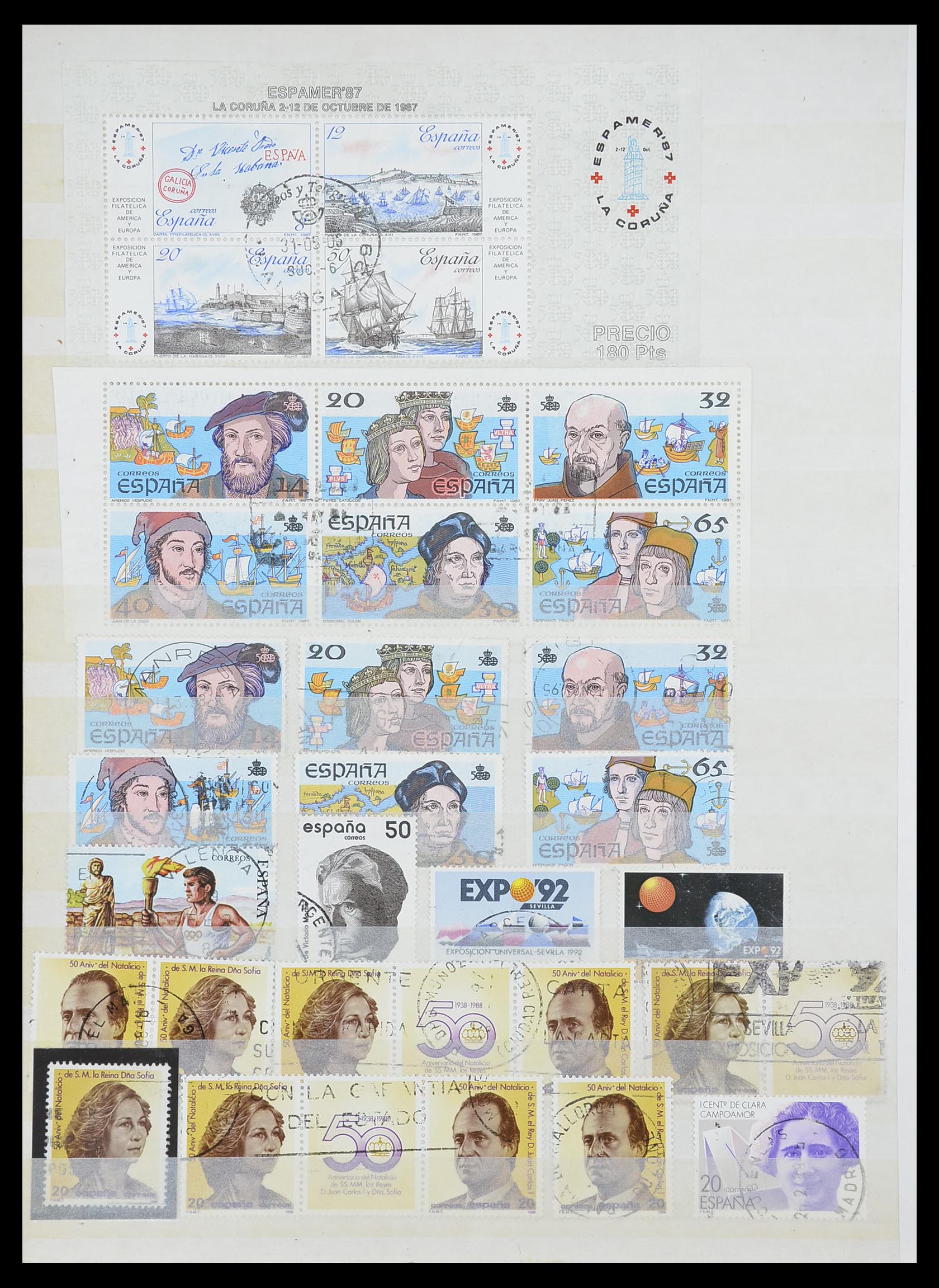 33846 052 - Postzegelverzameling 33846 Spanje 1850-2010.