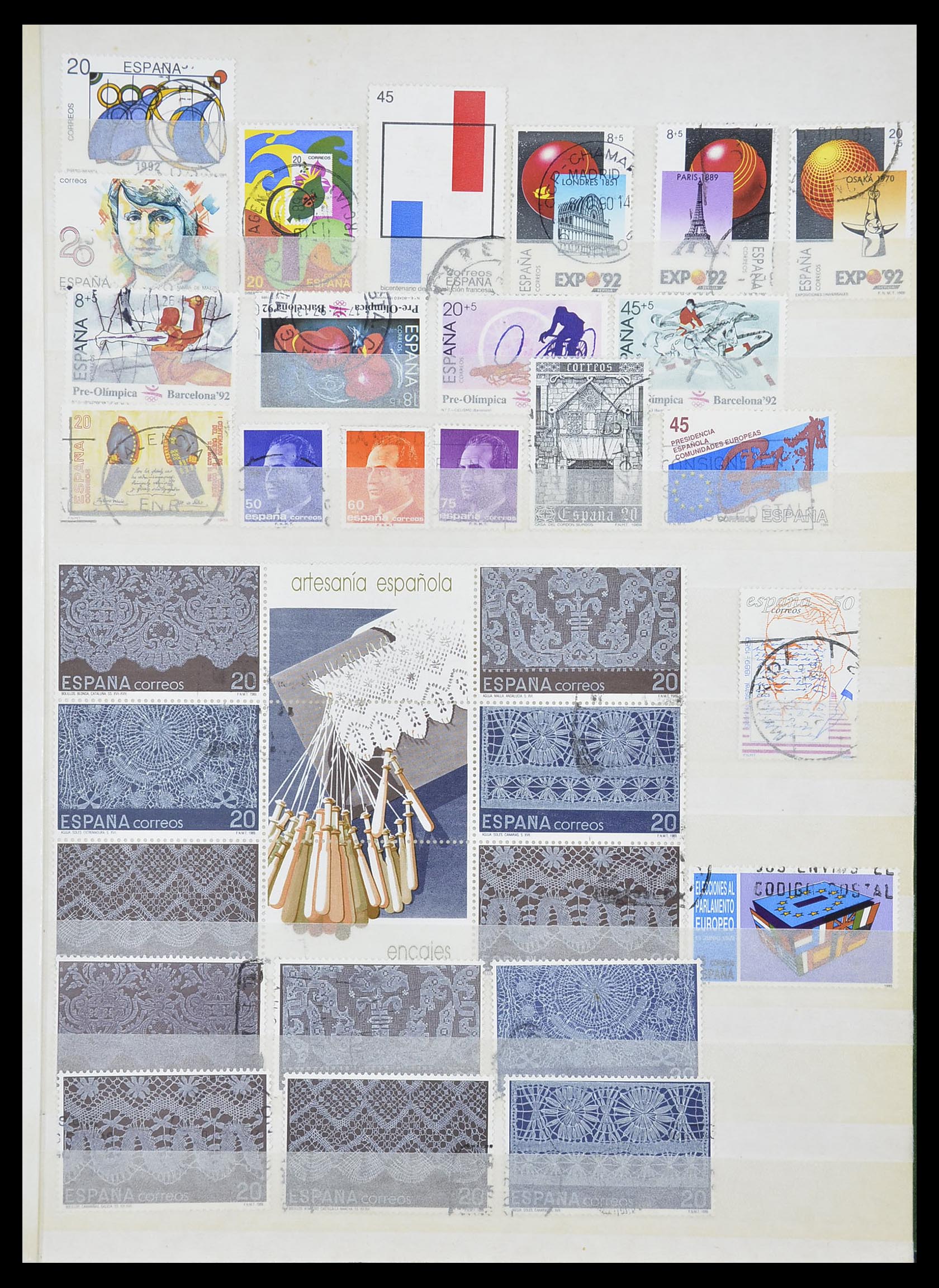 33846 055 - Postzegelverzameling 33846 Spanje 1850-2010.