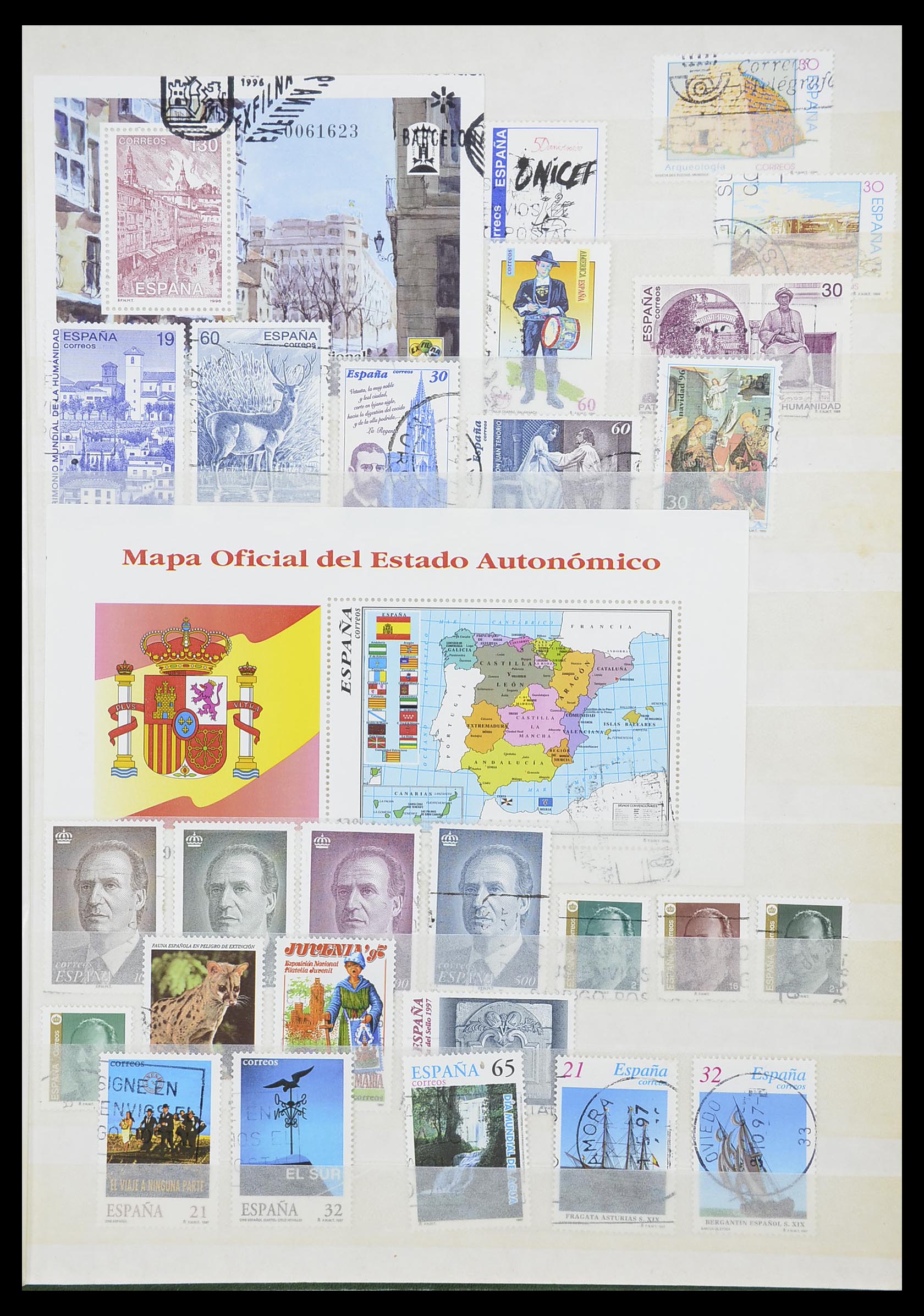 33846 073 - Postzegelverzameling 33846 Spanje 1850-2010.