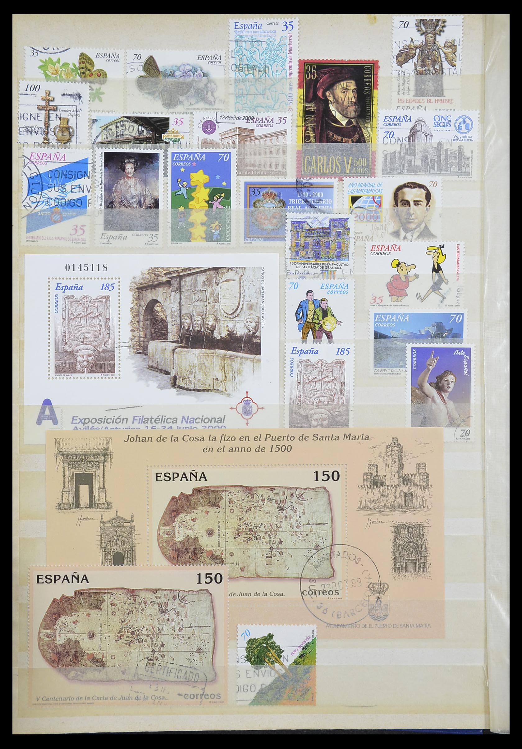 33846 080 - Postzegelverzameling 33846 Spanje 1850-2010.