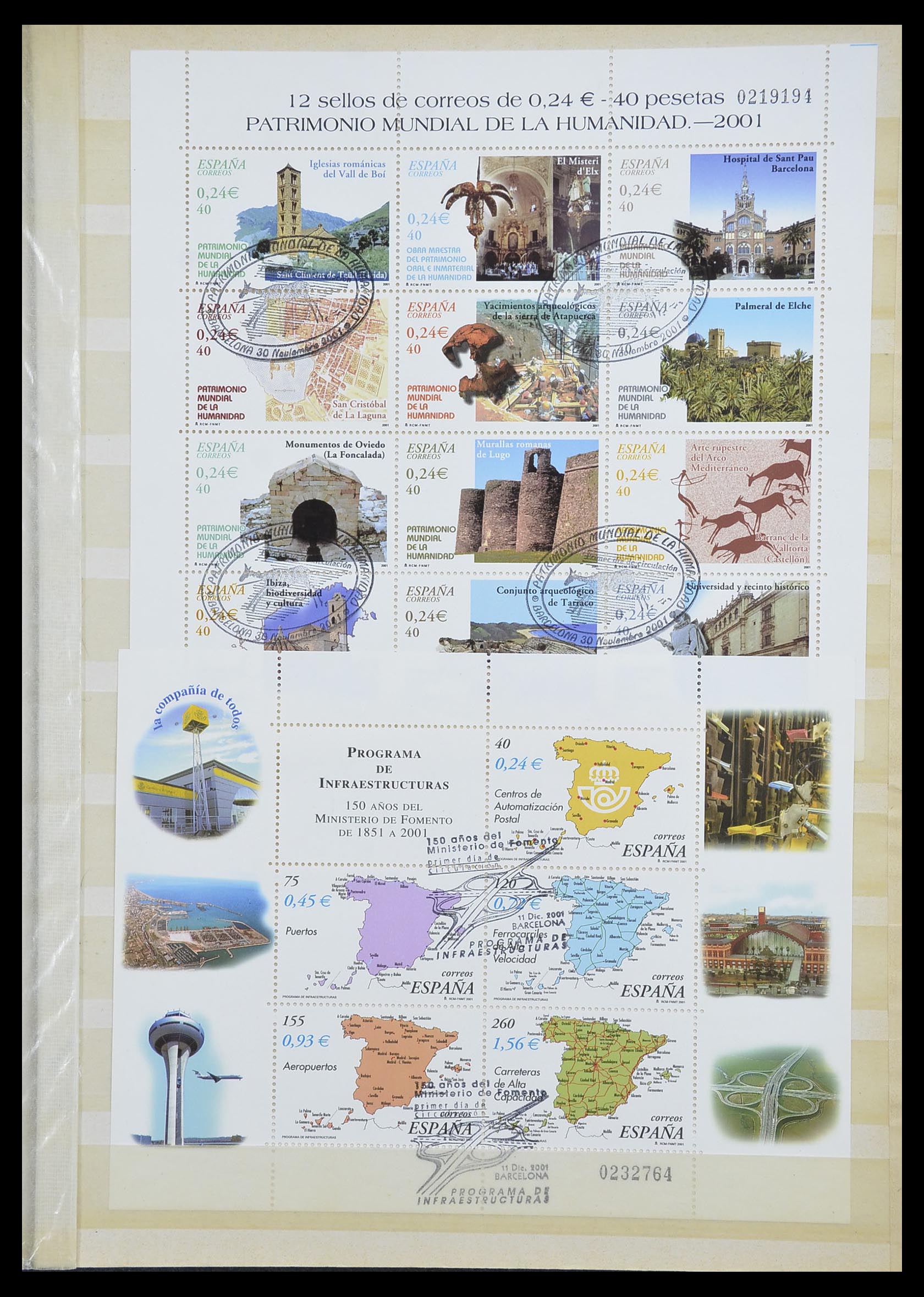 33846 087 - Postzegelverzameling 33846 Spanje 1850-2010.
