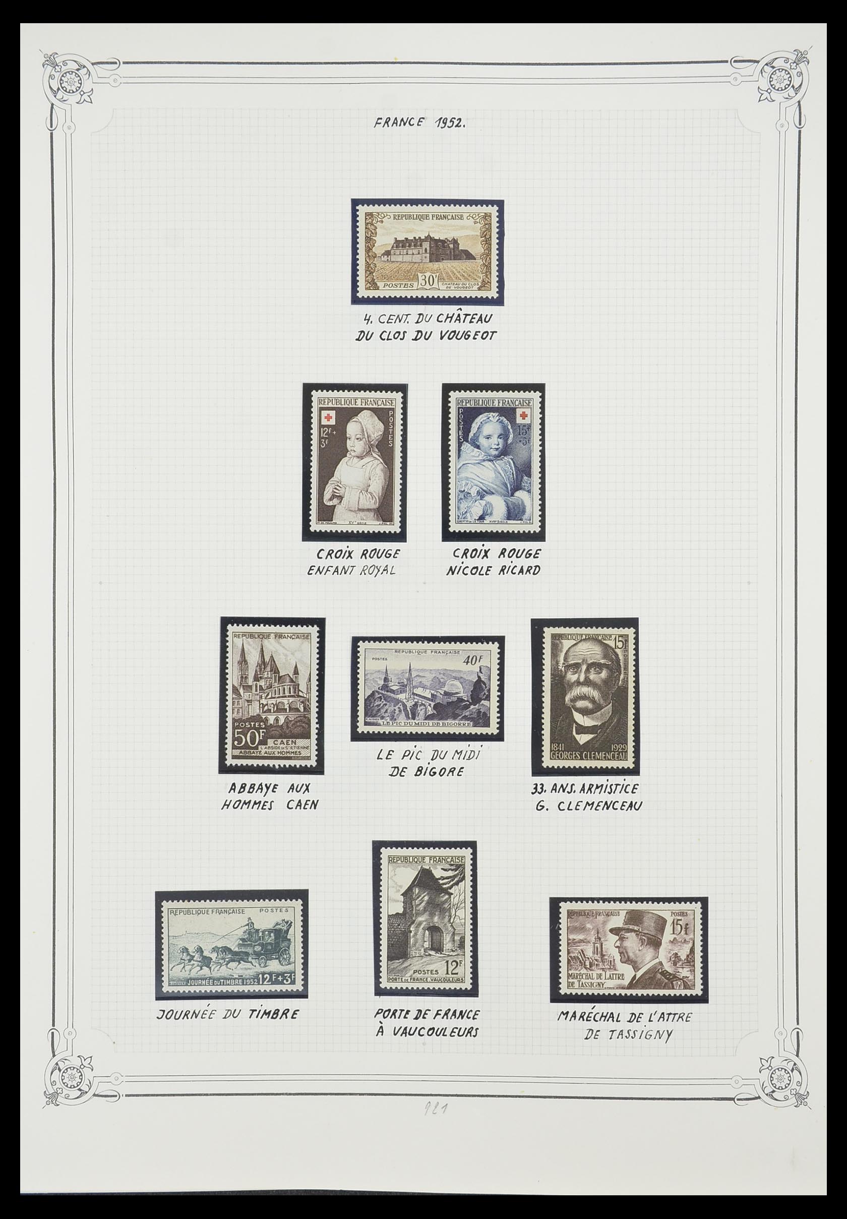 33847 004 - Postzegelverzameling 33847 Frankrijk 1951-1979.