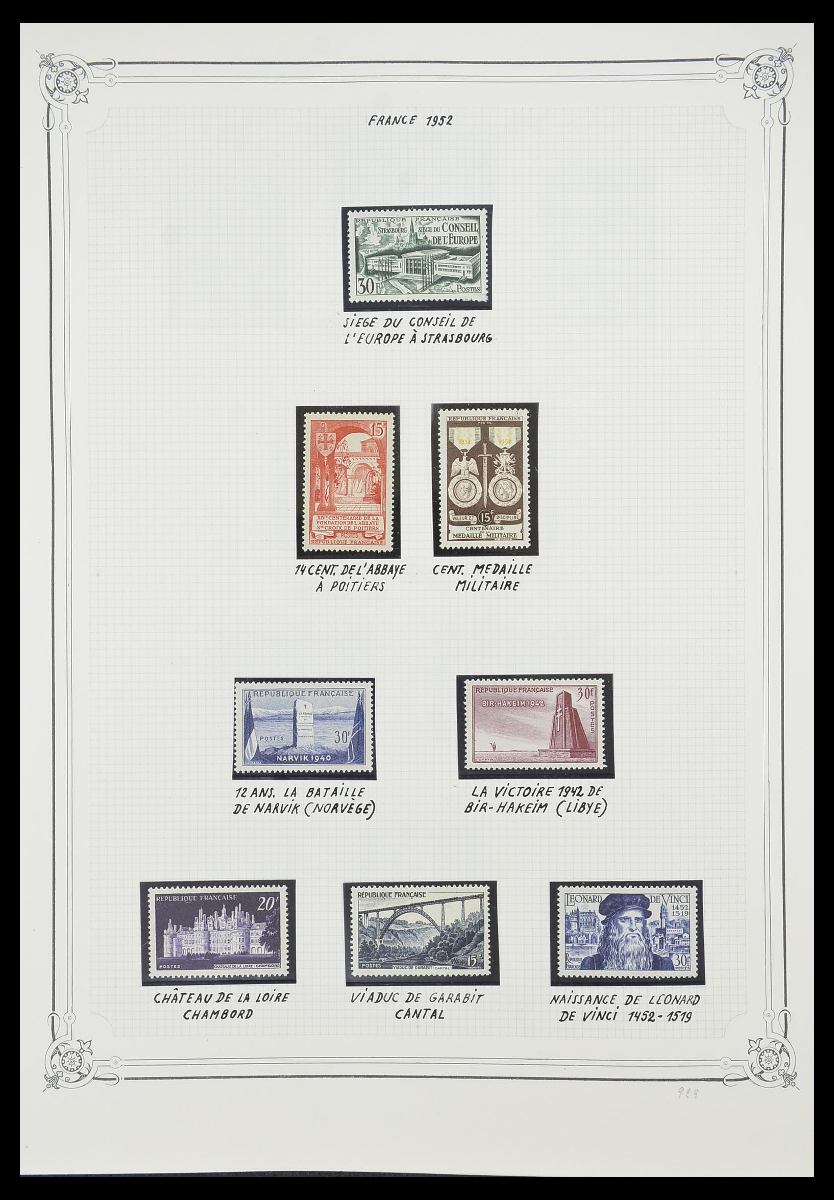 33847 005 - Postzegelverzameling 33847 Frankrijk 1951-1979.