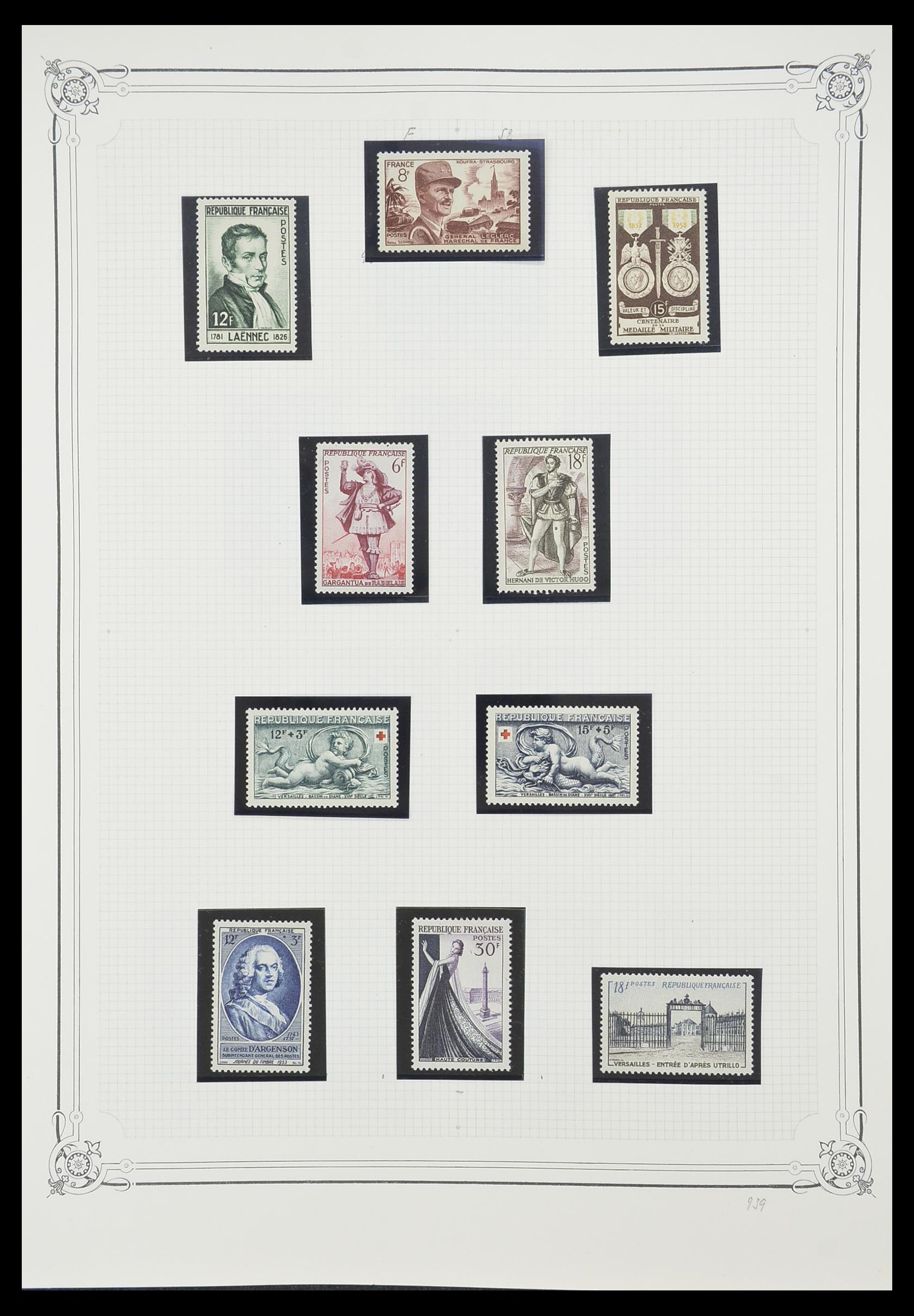 33847 006 - Postzegelverzameling 33847 Frankrijk 1951-1979.