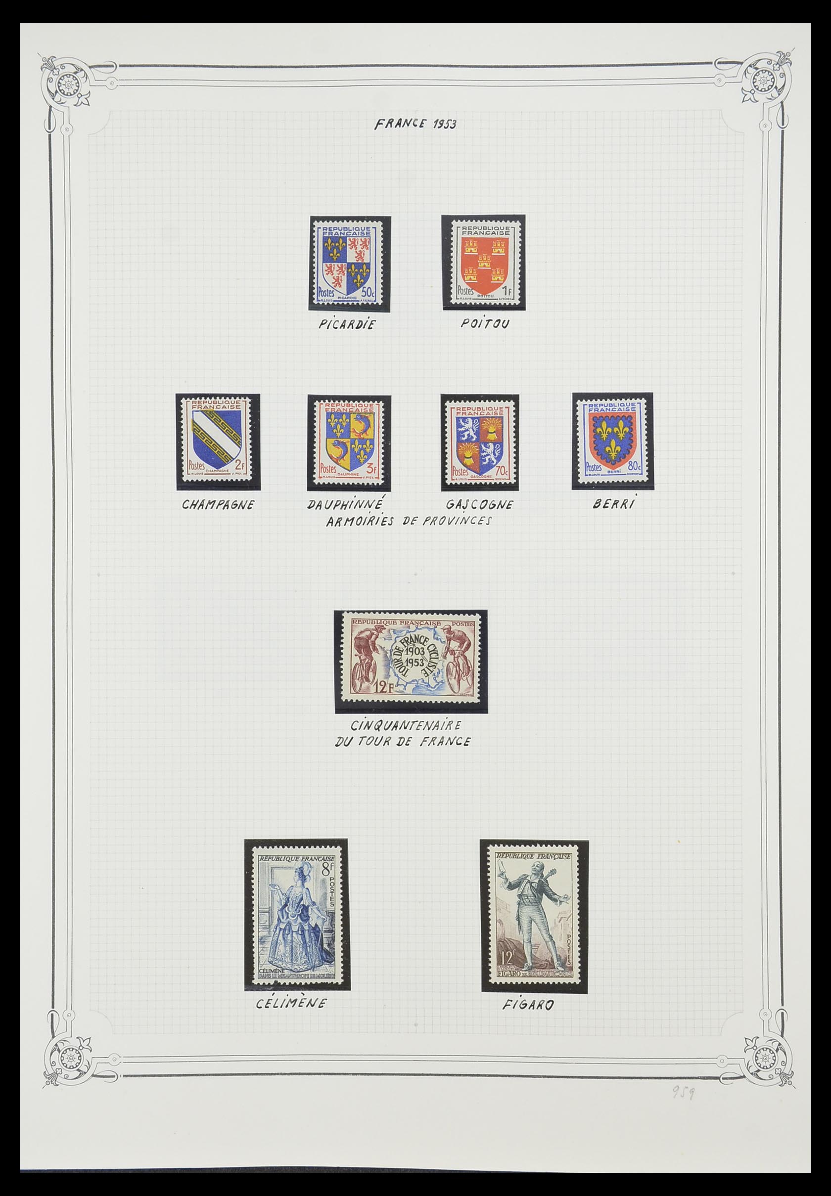 33847 008 - Postzegelverzameling 33847 Frankrijk 1951-1979.