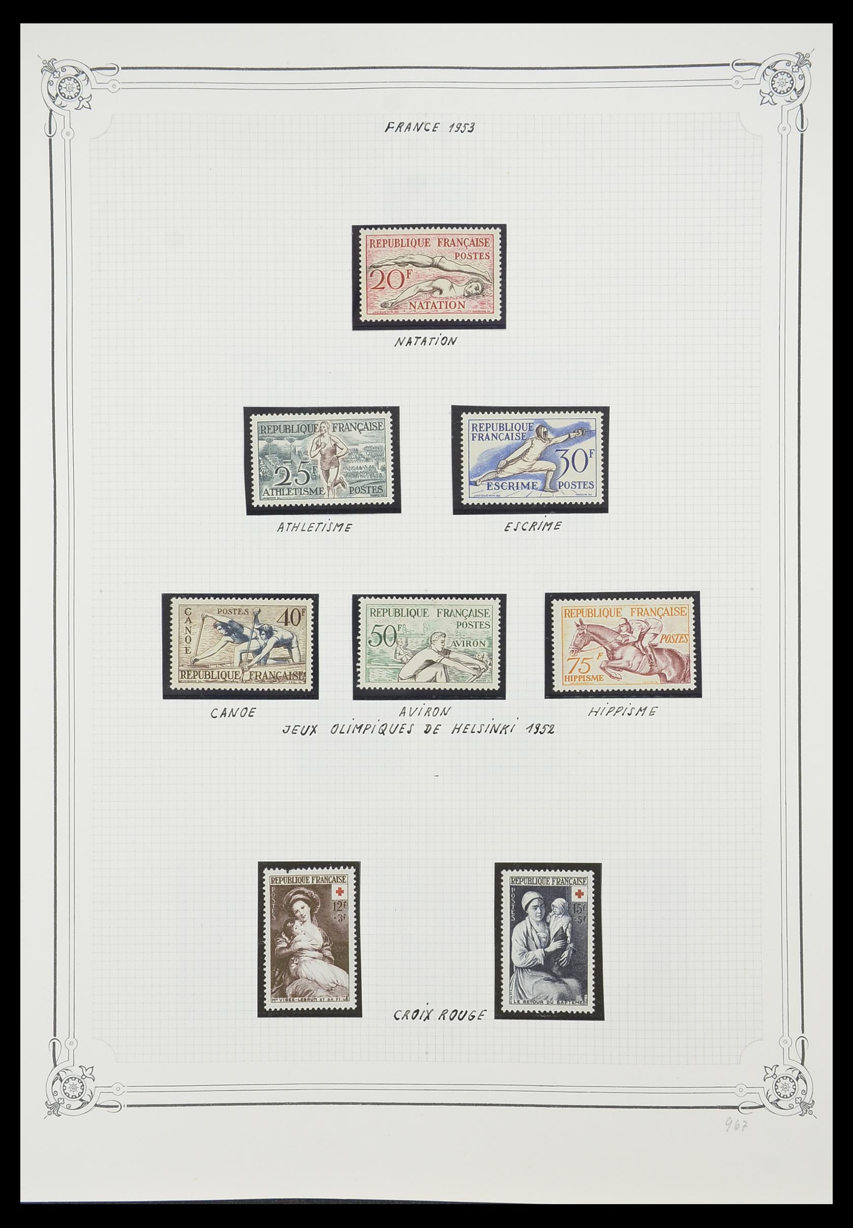 33847 009 - Postzegelverzameling 33847 Frankrijk 1951-1979.