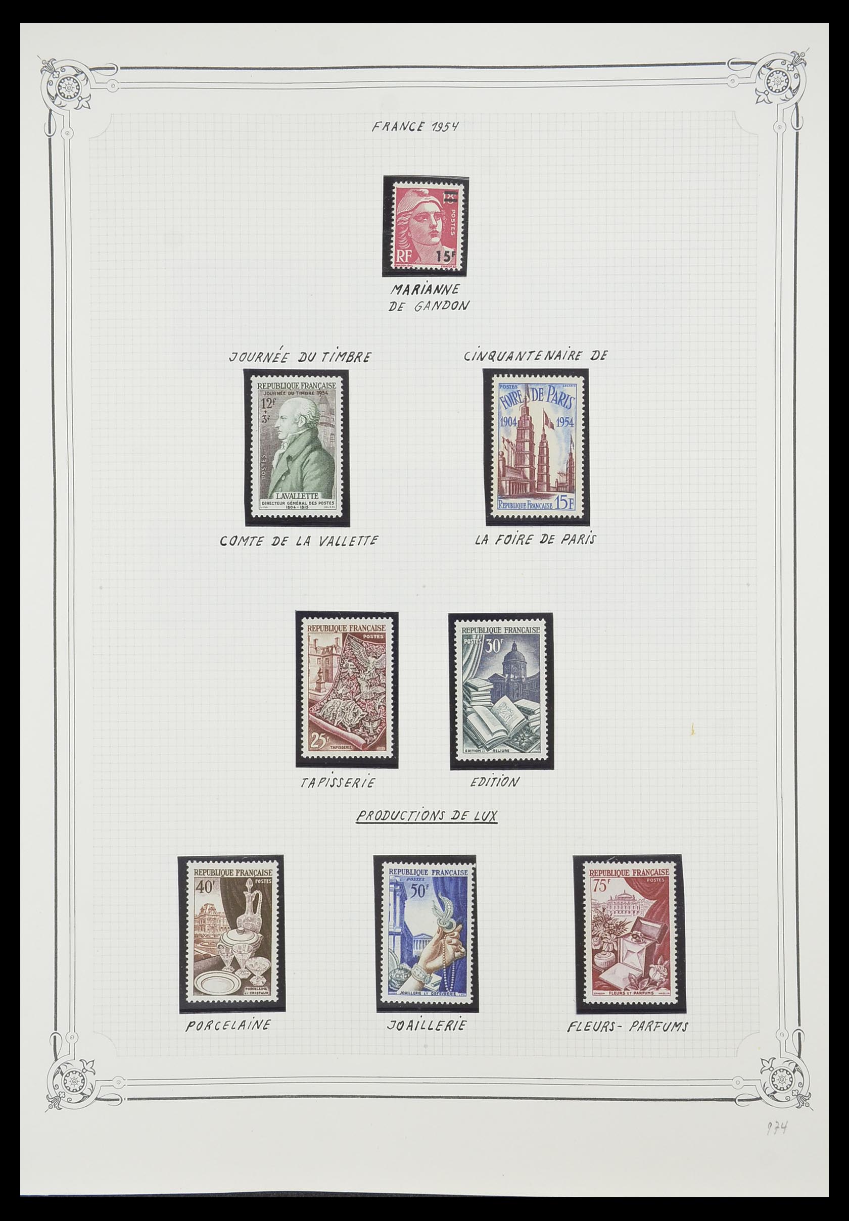 33847 010 - Postzegelverzameling 33847 Frankrijk 1951-1979.