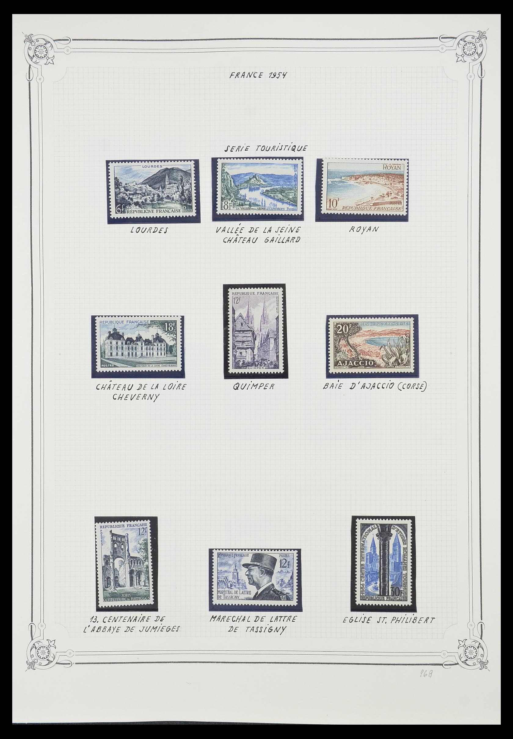33847 011 - Postzegelverzameling 33847 Frankrijk 1951-1979.