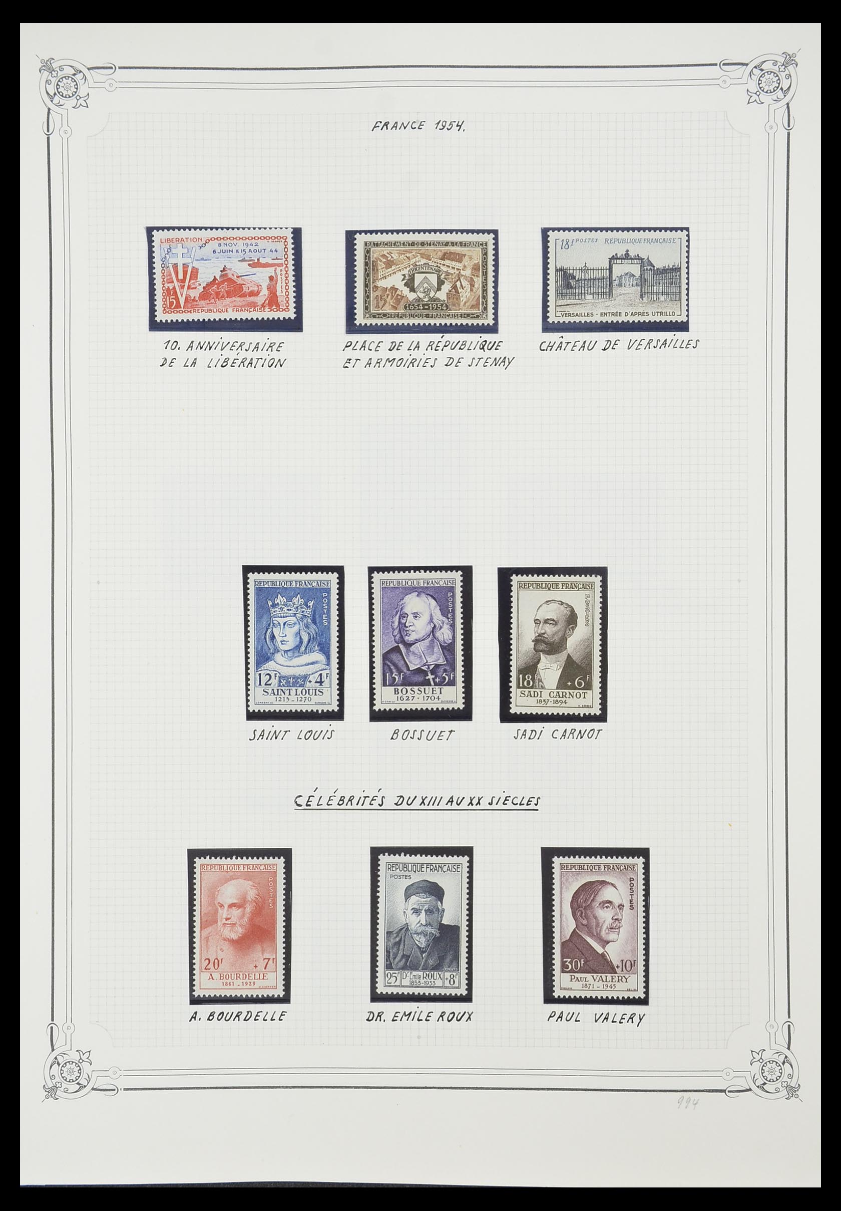 33847 012 - Postzegelverzameling 33847 Frankrijk 1951-1979.