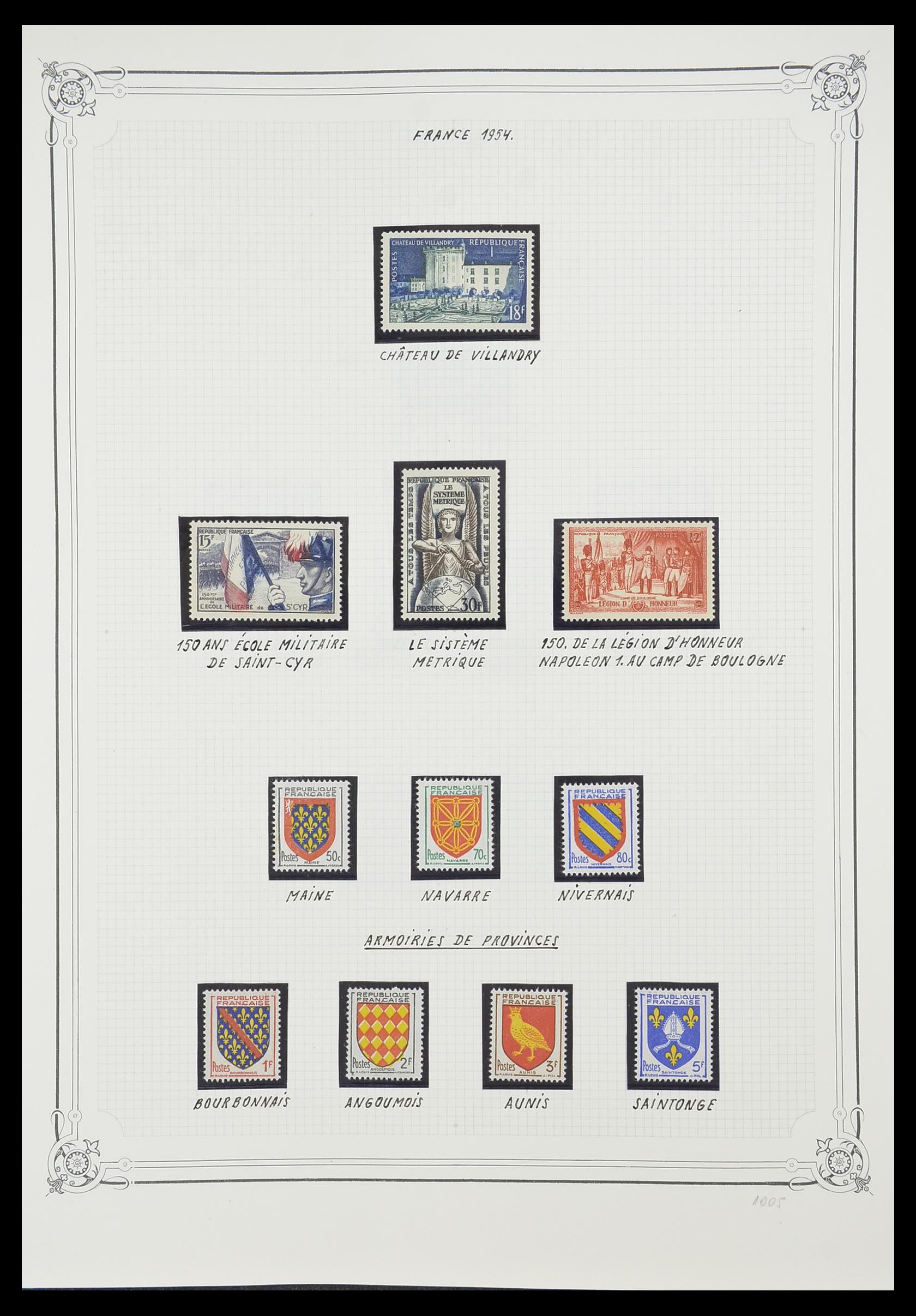 33847 013 - Postzegelverzameling 33847 Frankrijk 1951-1979.