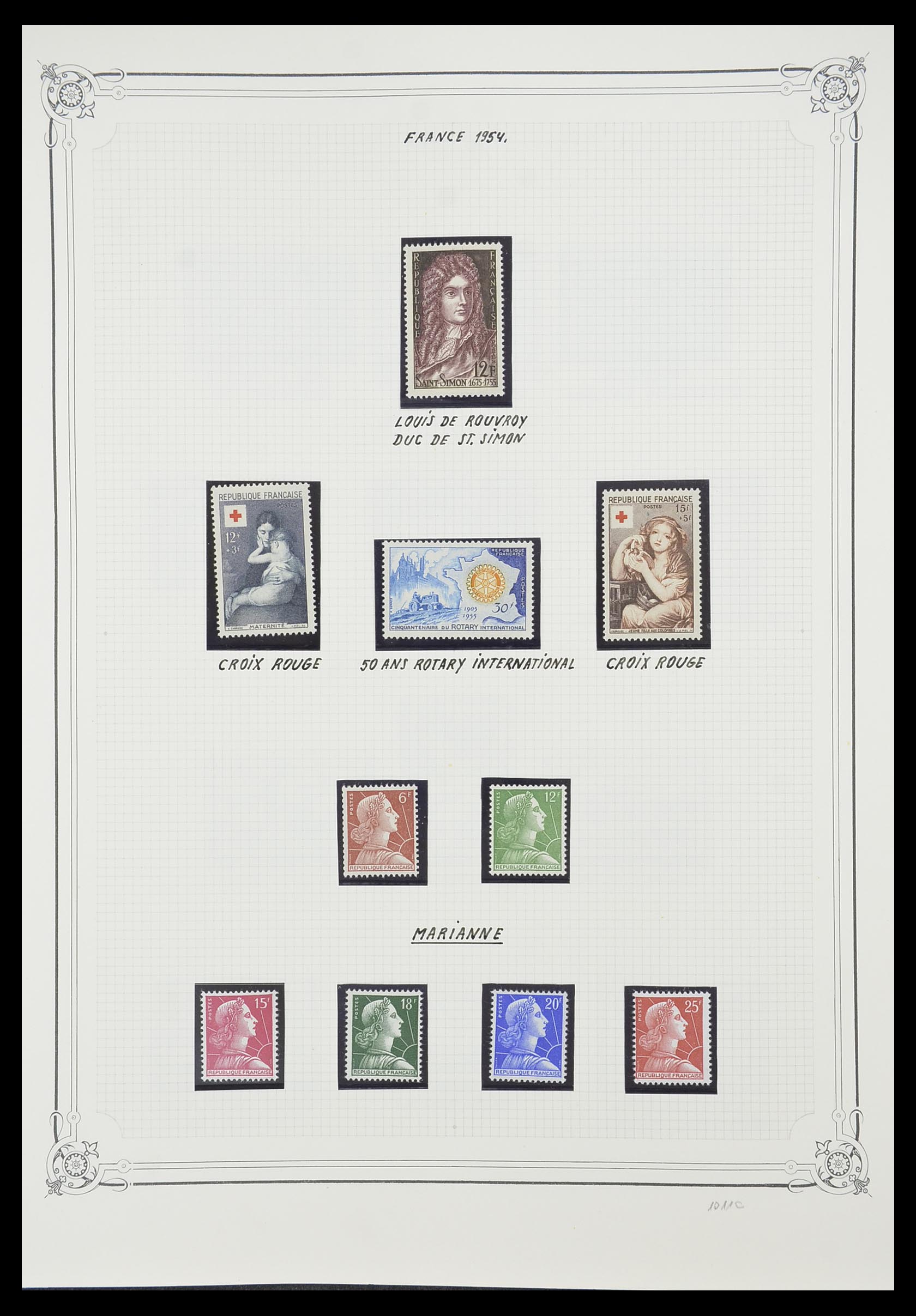 33847 014 - Postzegelverzameling 33847 Frankrijk 1951-1979.