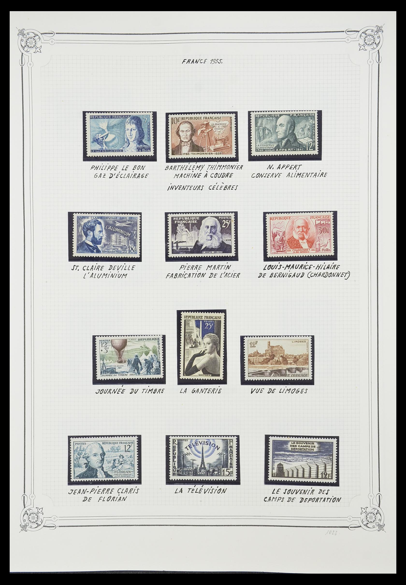 33847 015 - Postzegelverzameling 33847 Frankrijk 1951-1979.