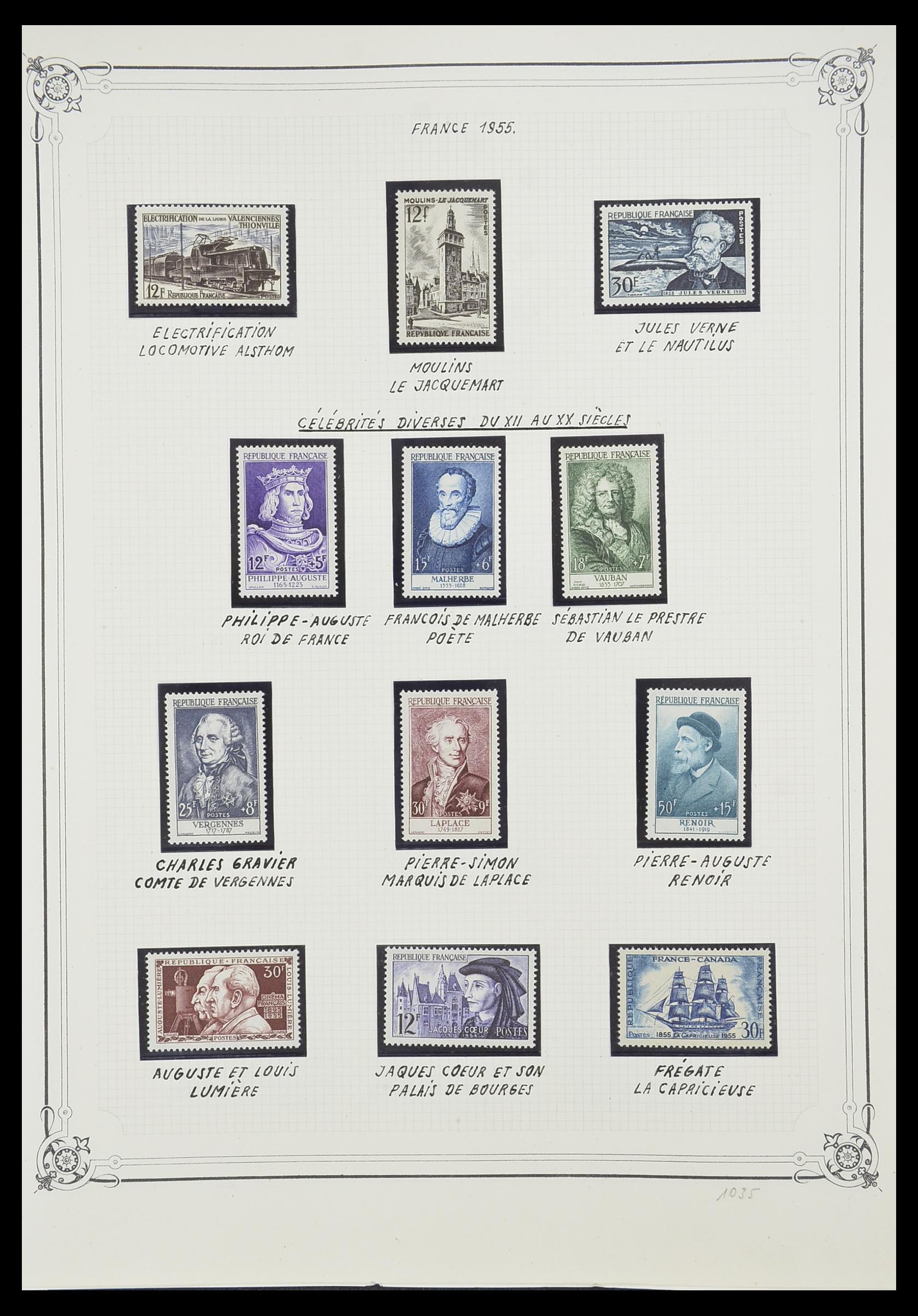 33847 016 - Postzegelverzameling 33847 Frankrijk 1951-1979.