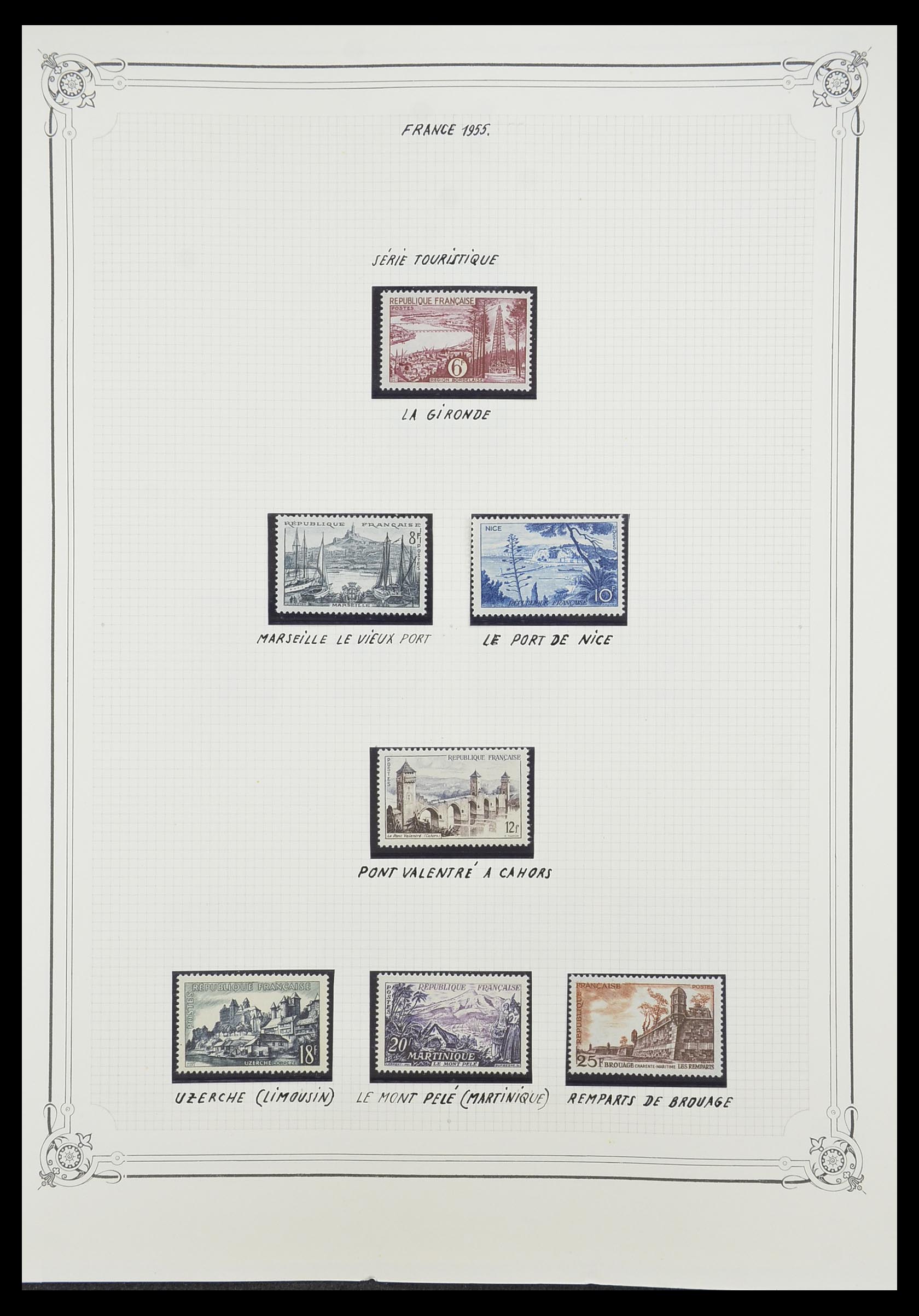 33847 017 - Postzegelverzameling 33847 Frankrijk 1951-1979.