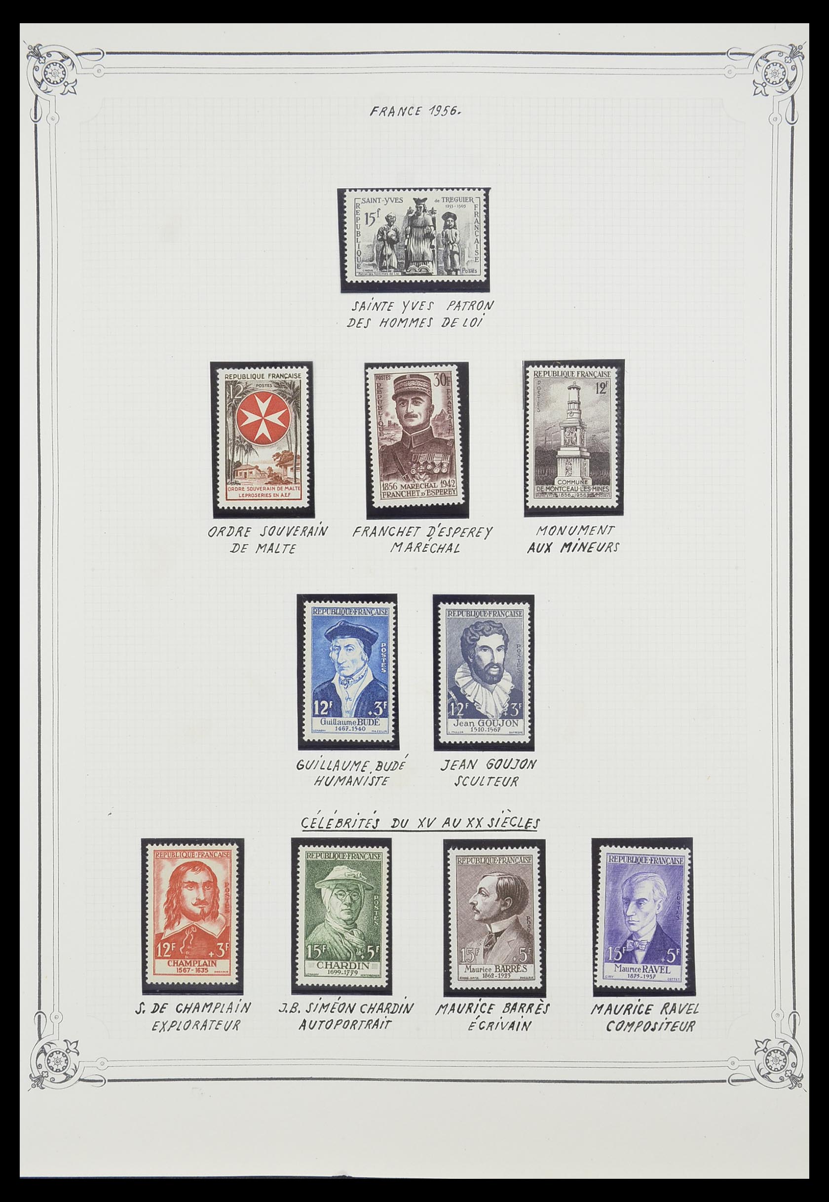 33847 020 - Postzegelverzameling 33847 Frankrijk 1951-1979.