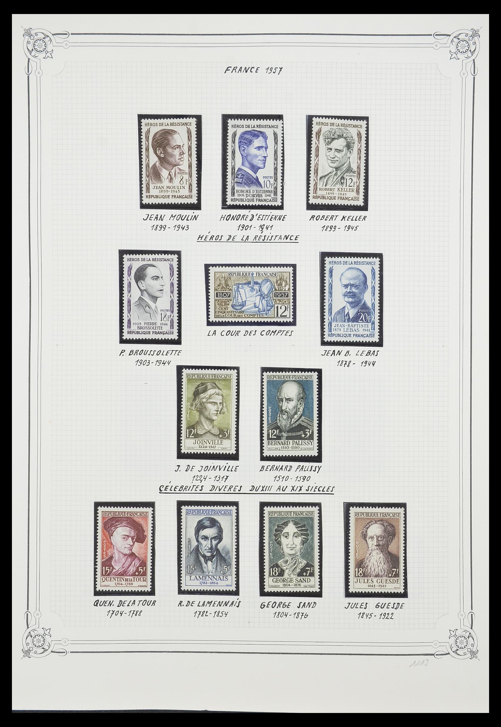 33847 024 - Postzegelverzameling 33847 Frankrijk 1951-1979.