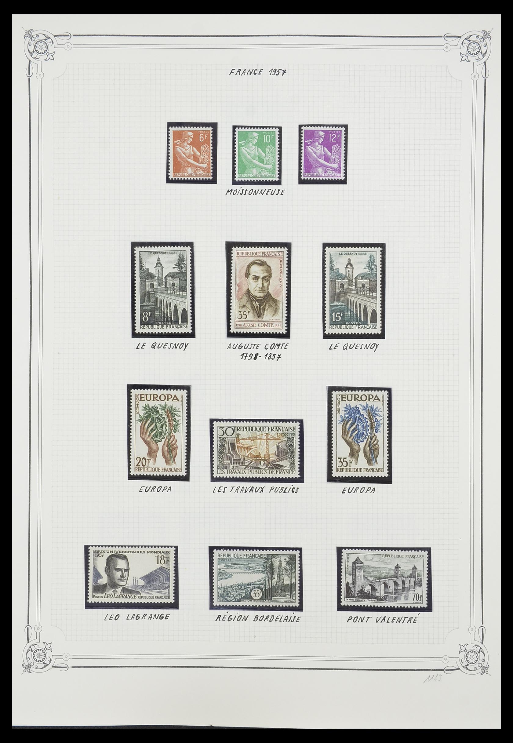 33847 025 - Postzegelverzameling 33847 Frankrijk 1951-1979.