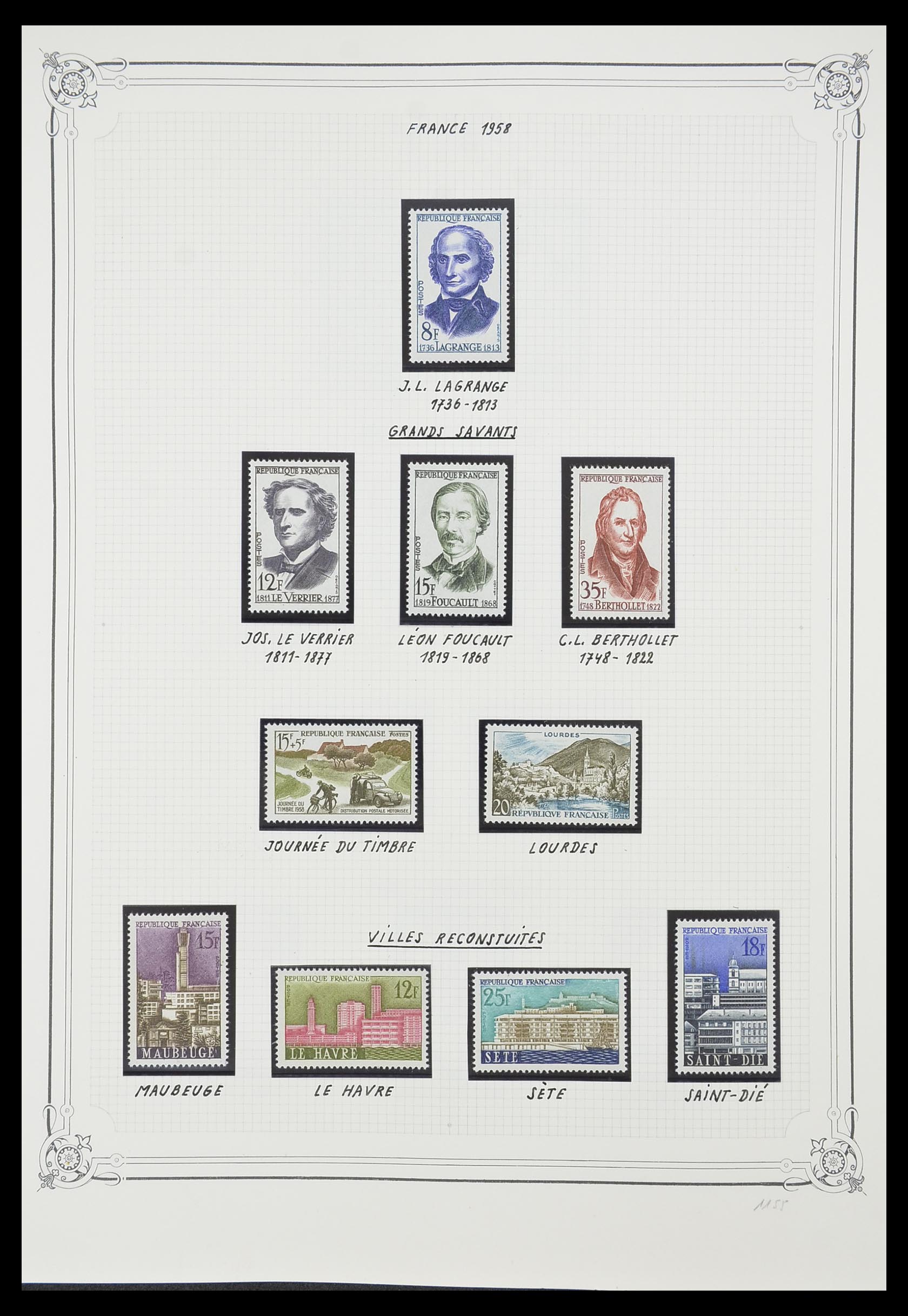 33847 028 - Postzegelverzameling 33847 Frankrijk 1951-1979.
