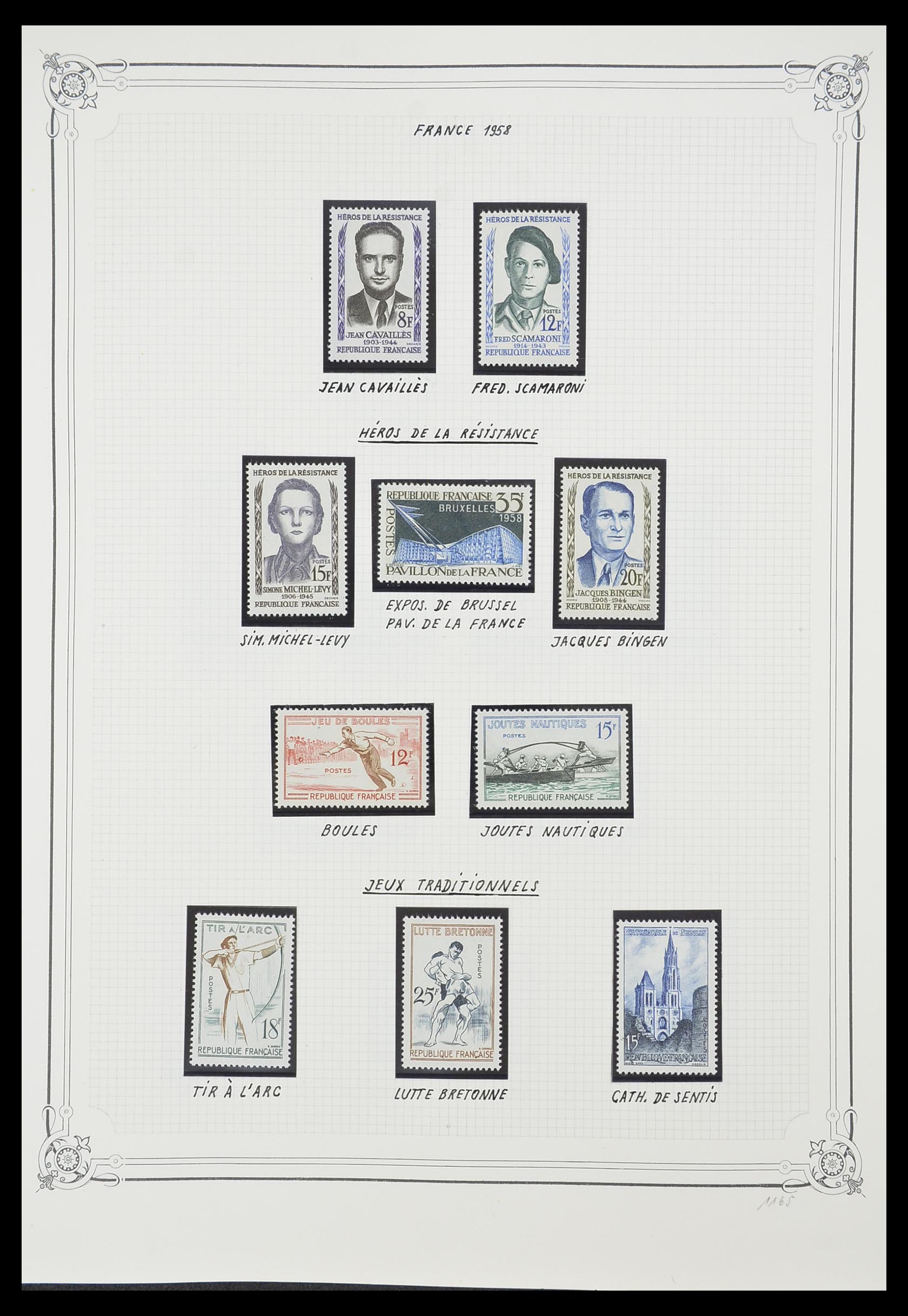 33847 029 - Postzegelverzameling 33847 Frankrijk 1951-1979.