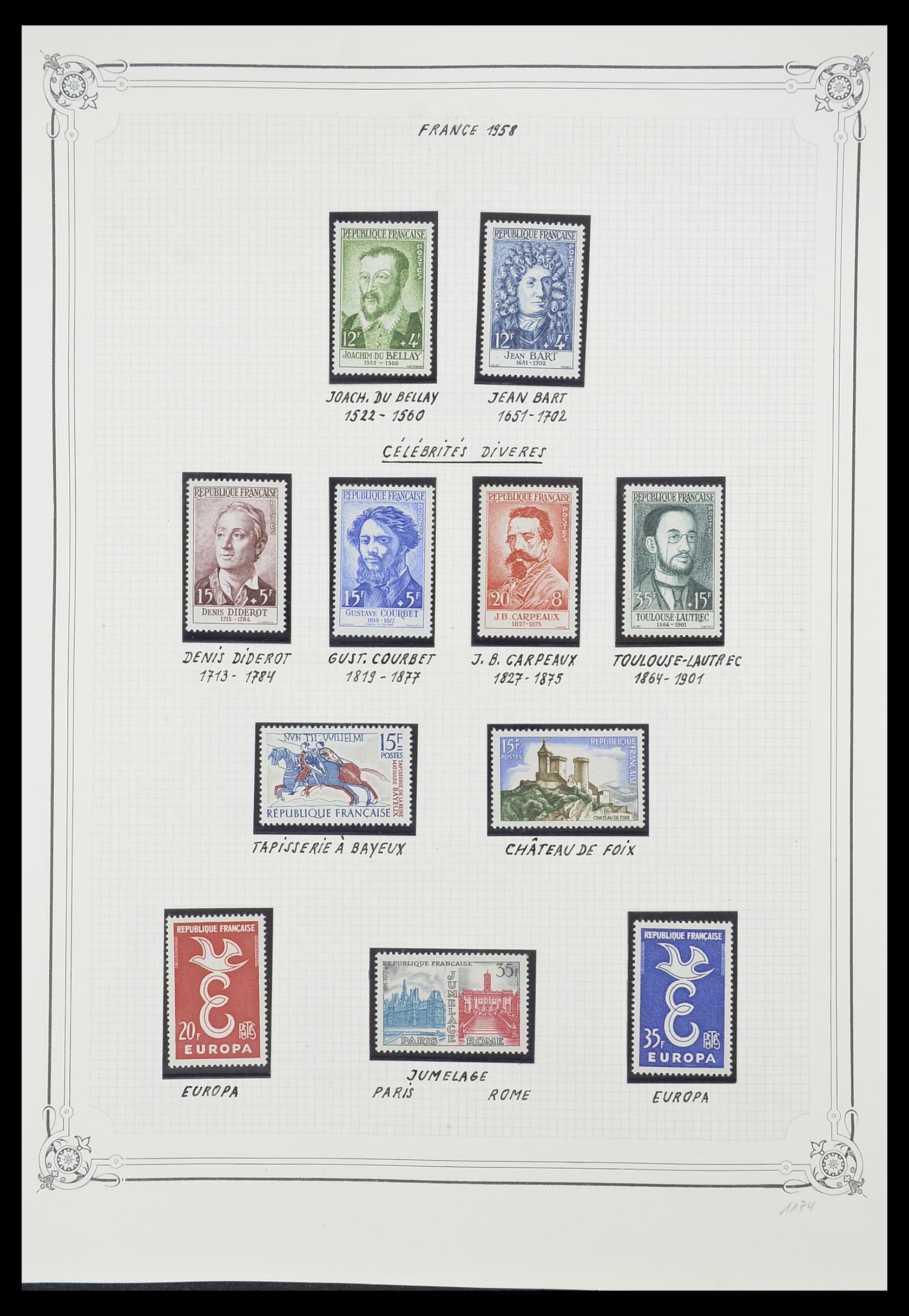 33847 030 - Postzegelverzameling 33847 Frankrijk 1951-1979.