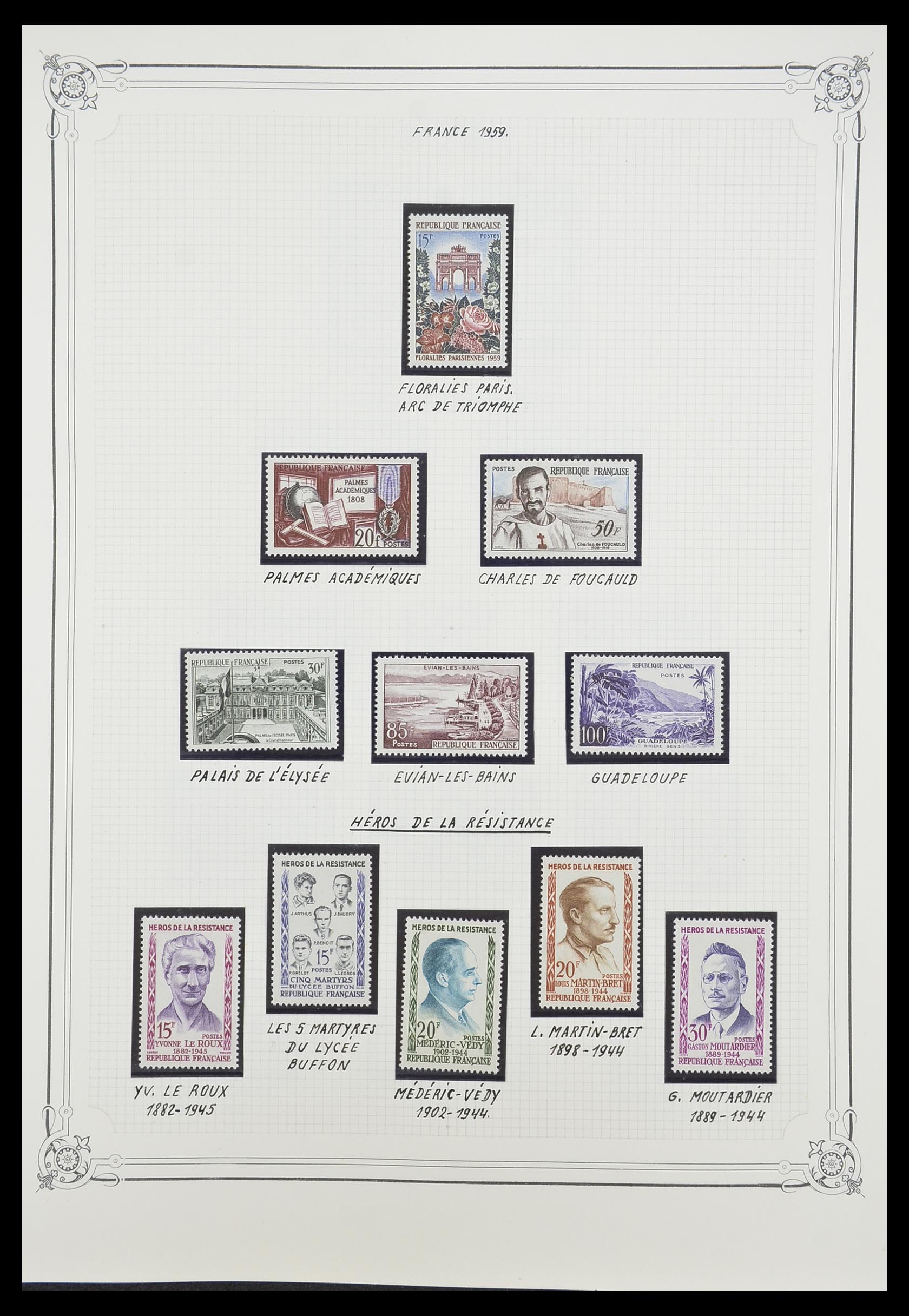33847 032 - Postzegelverzameling 33847 Frankrijk 1951-1979.