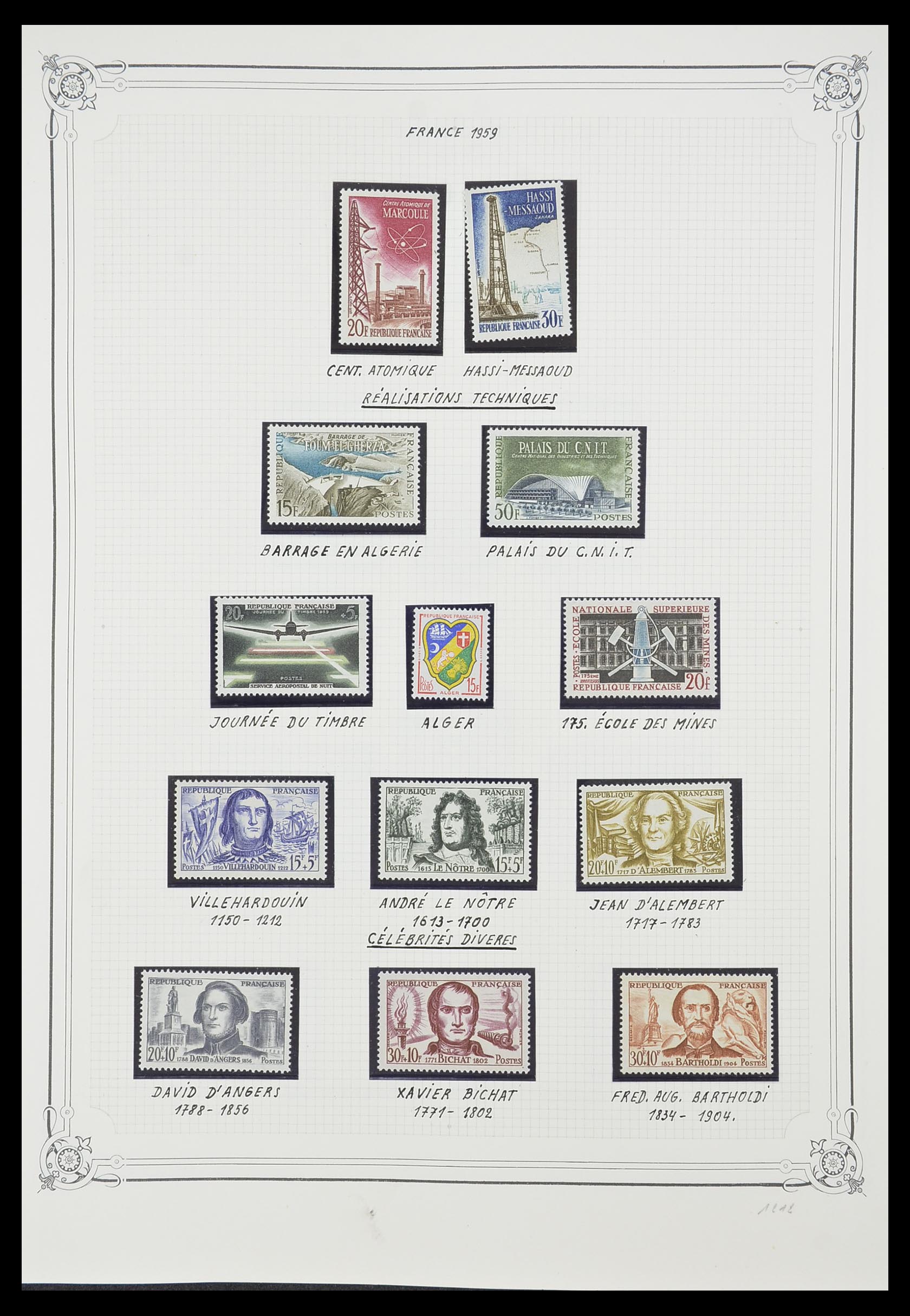 33847 033 - Postzegelverzameling 33847 Frankrijk 1951-1979.