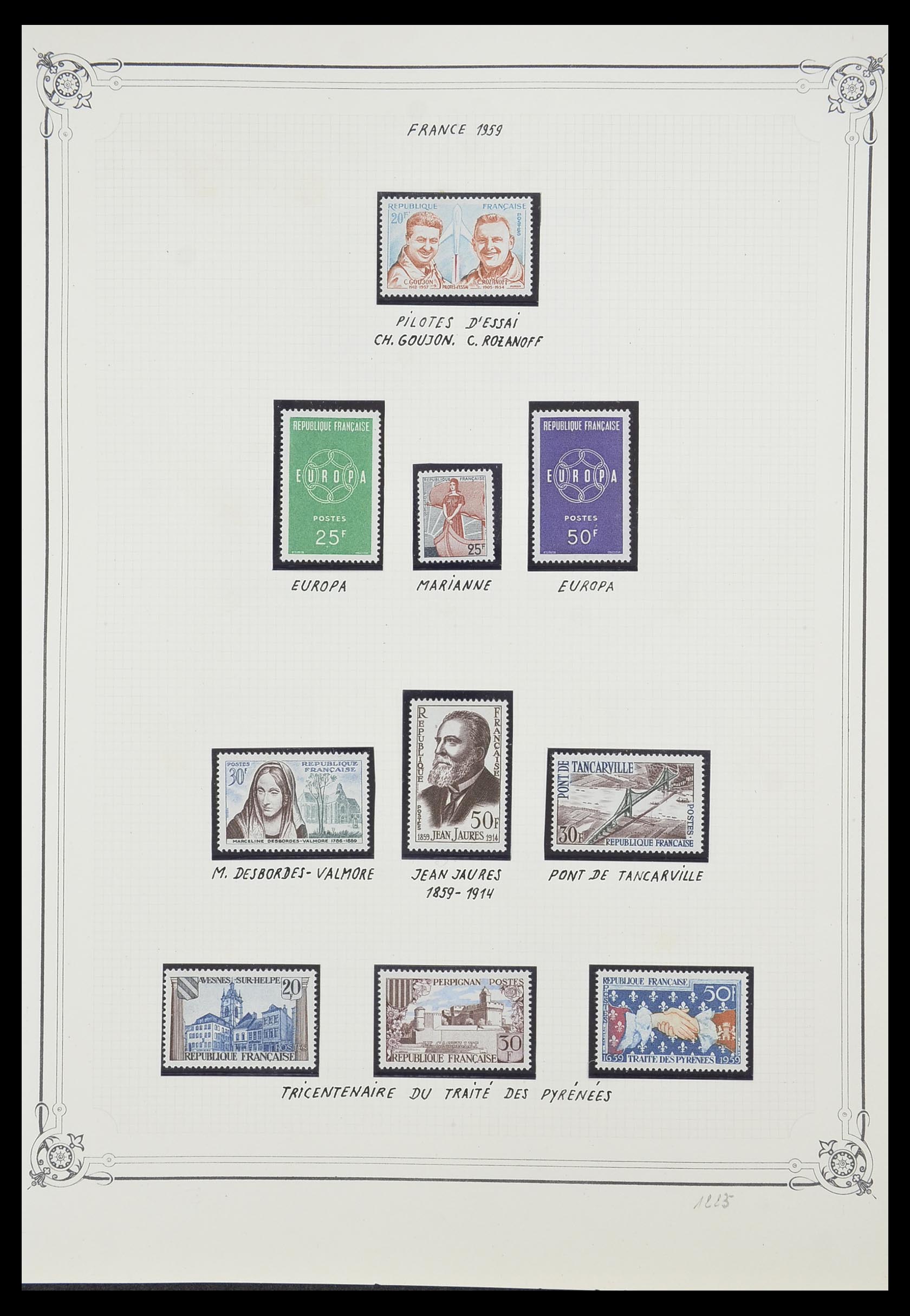33847 034 - Postzegelverzameling 33847 Frankrijk 1951-1979.